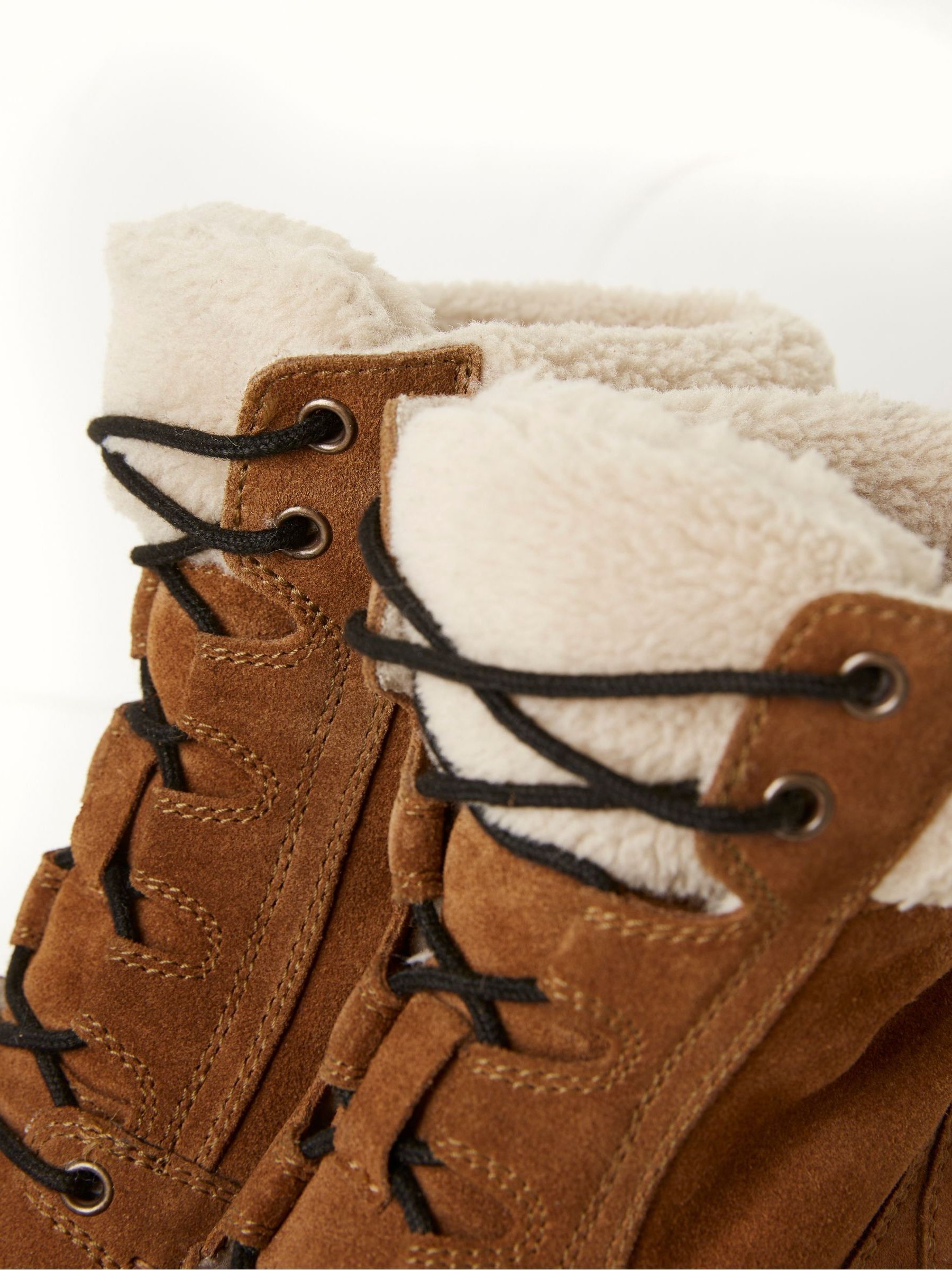 Brown Tory Apron Ankle Heel Boots - Image 4 of 4