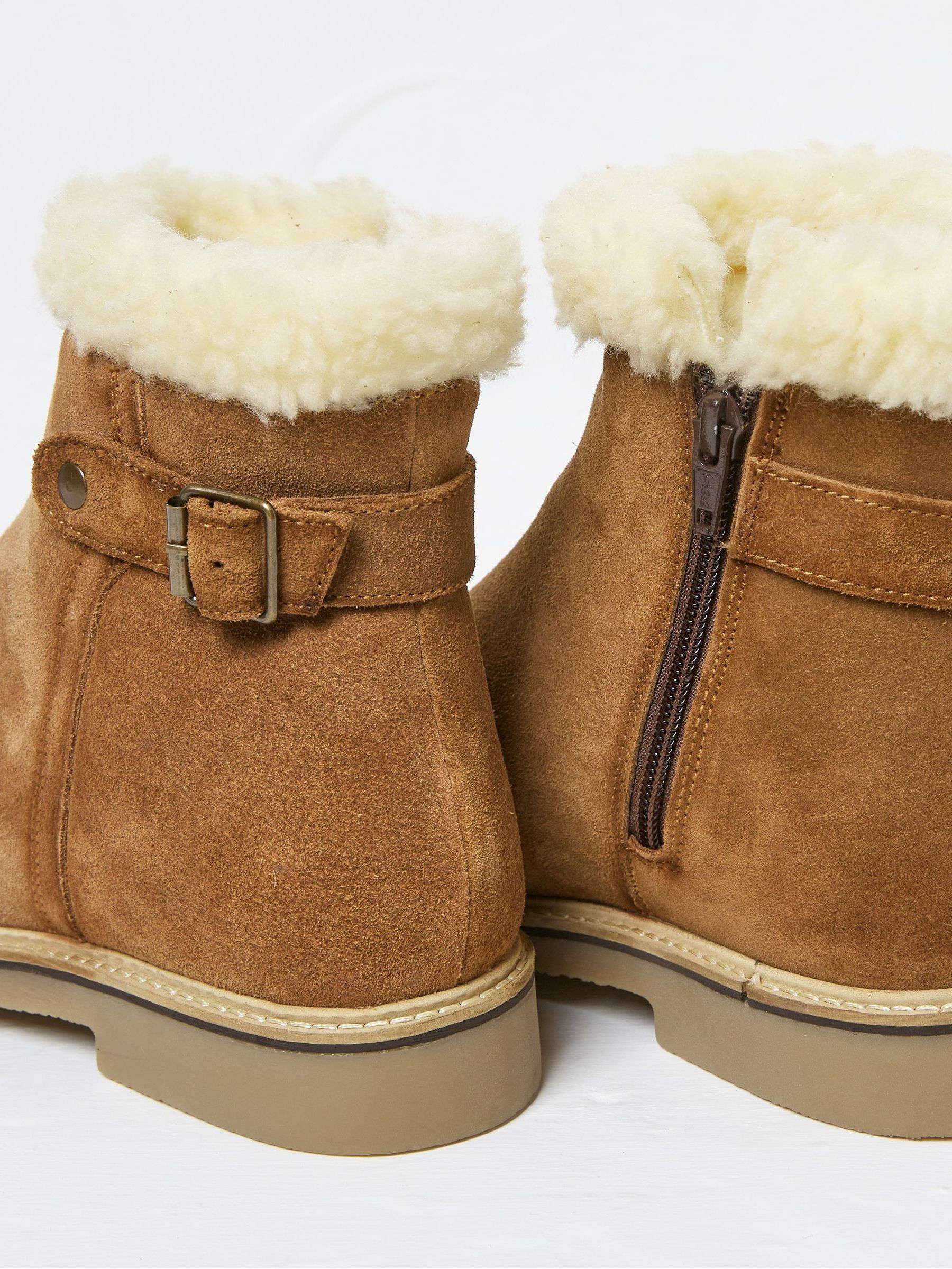 Brown Callie Suede Ankle Boots - Image 3 of 3