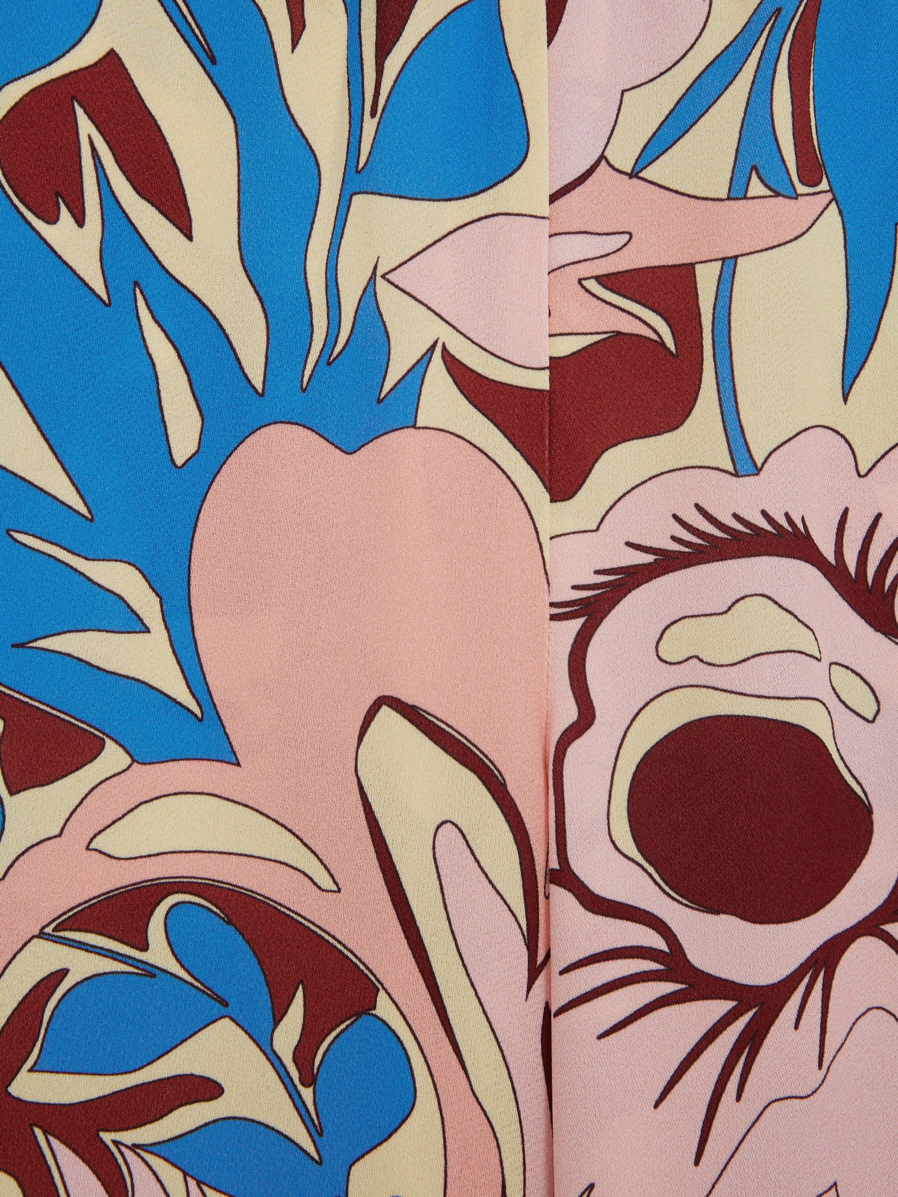 4-9 yrs Floral Printed Straight Leg Trousers in Lilac - Image 7 of 7