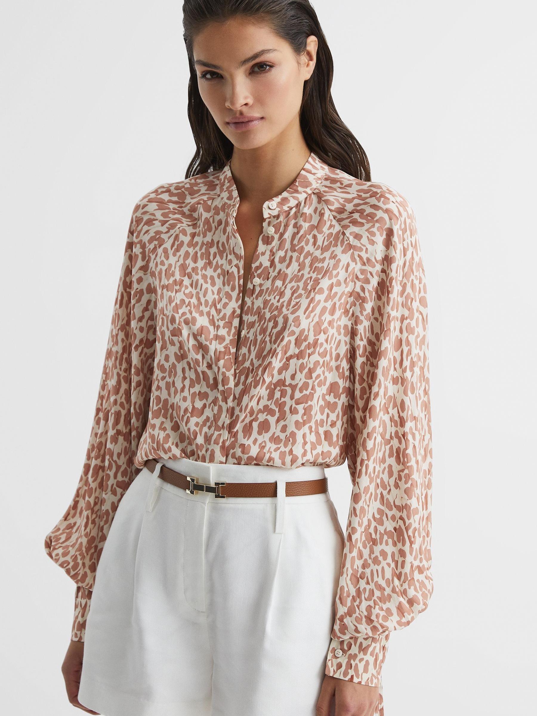 Animal Print Blouse in Neutral - Image 6 of 6