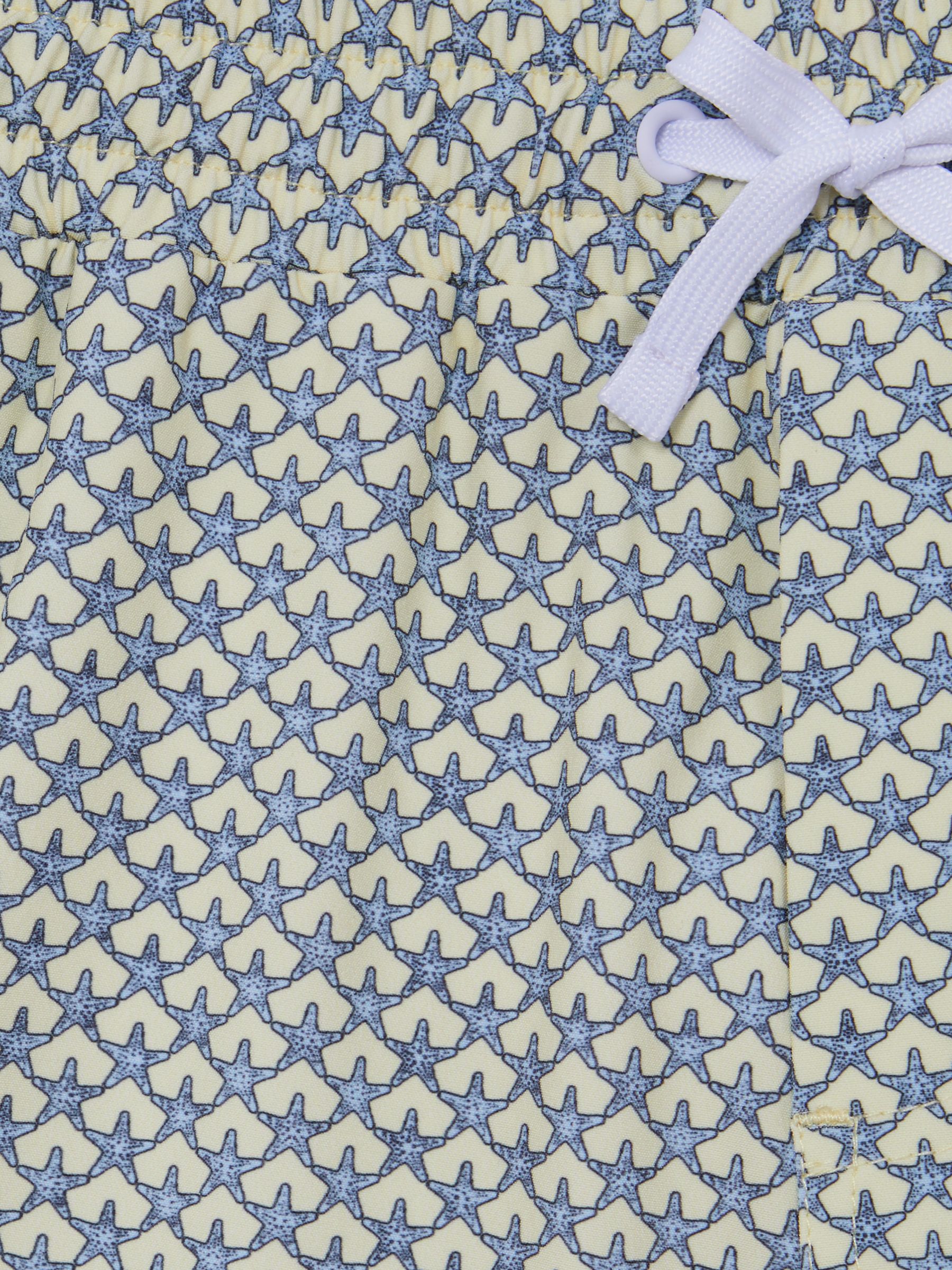 Junior Starfish Print Swim Shorts in Yellow - Image 6 of 6