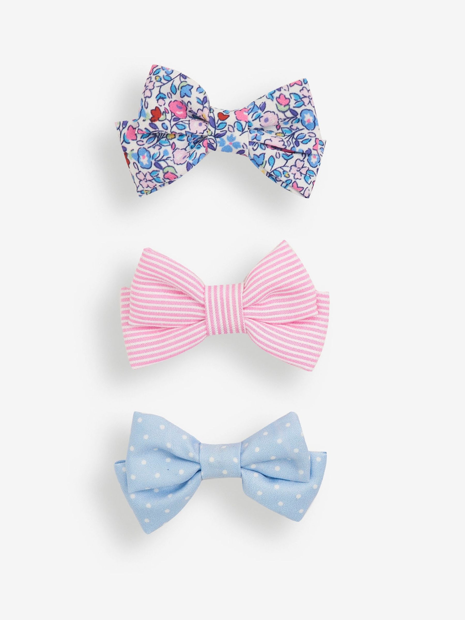 Pink 3-Pack Bow Clips - Image 1 of 4