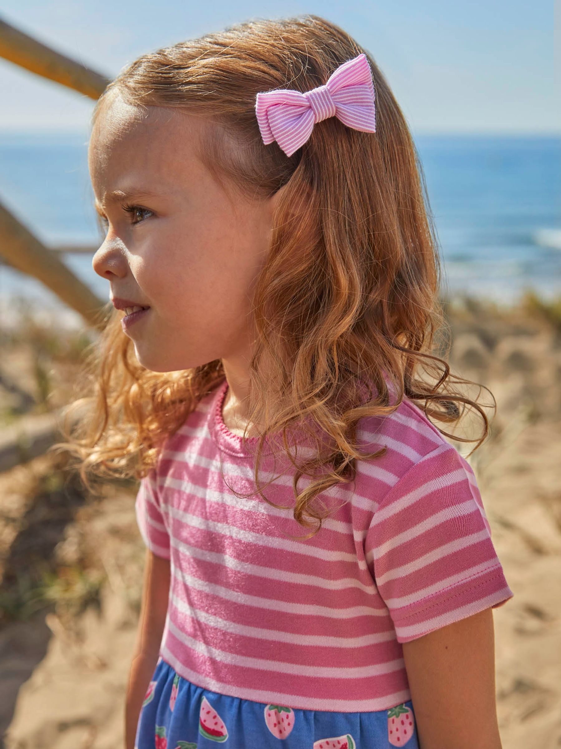 Pink 3-Pack Bow Clips - Image 4 of 4