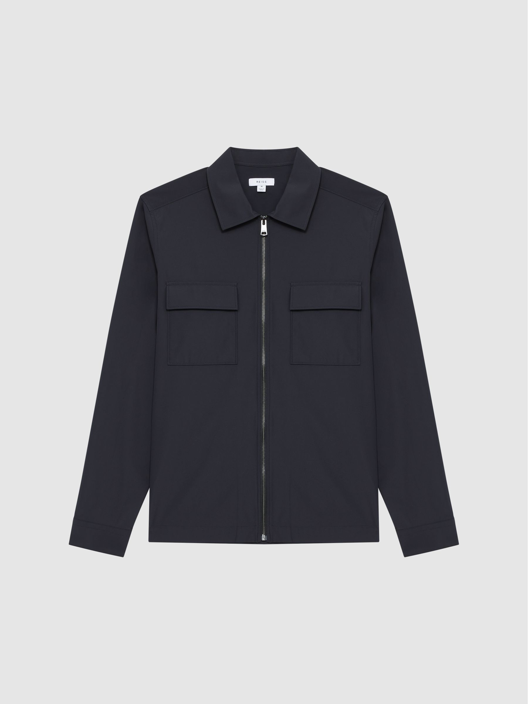Technical Pocket Zip Through Jacket in Black - Image 2 of 5