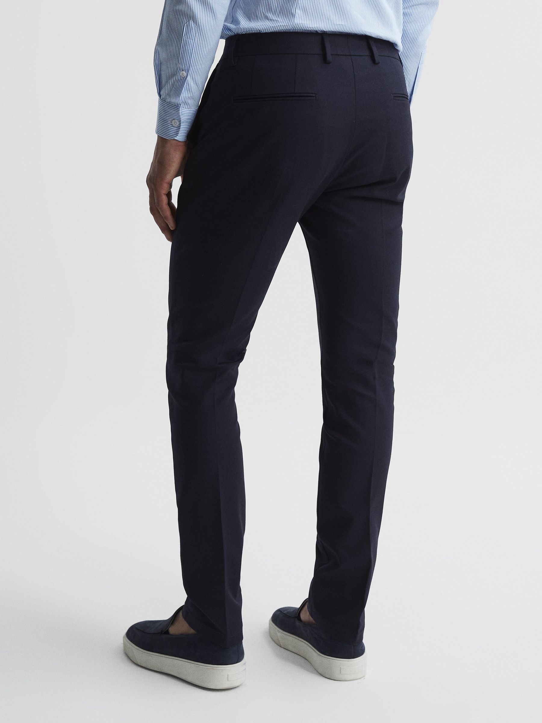 Slim Fit Chinos in Navy - Image 5 of 5
