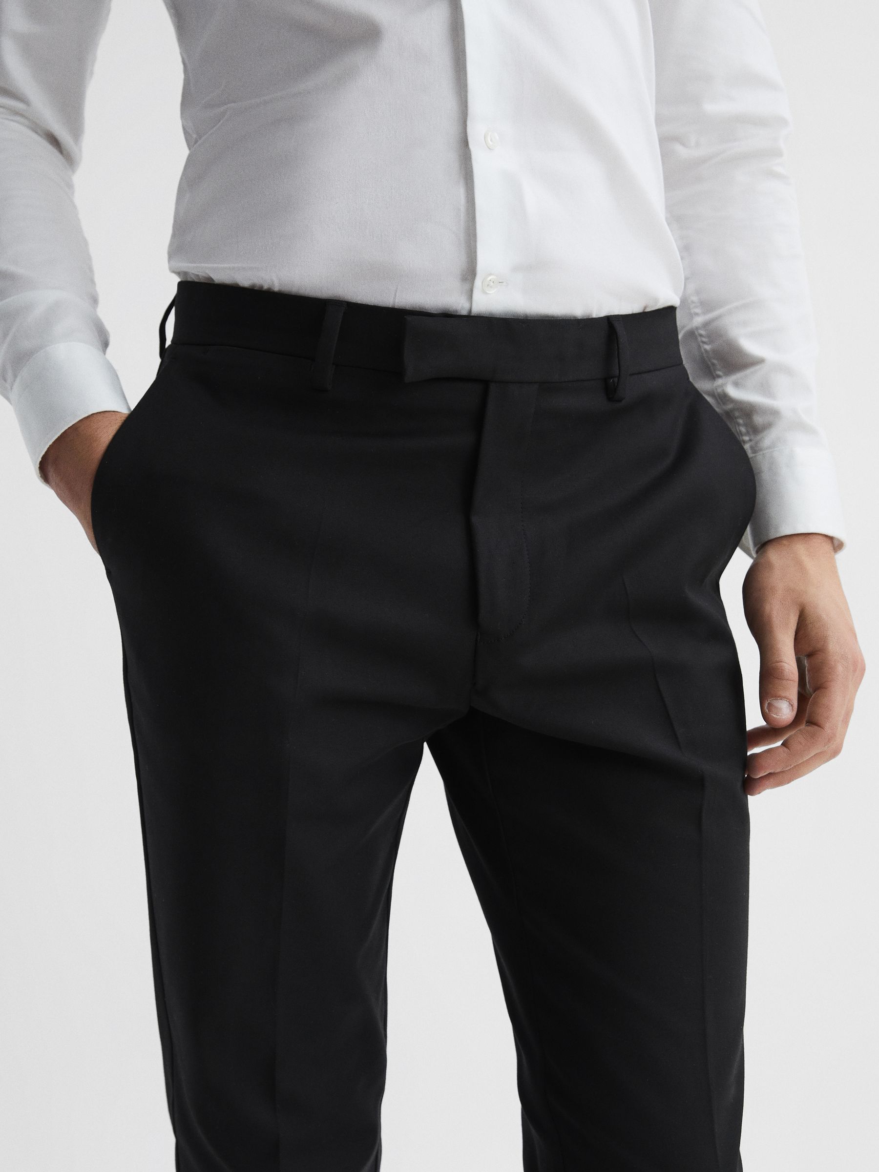 Slim Fit Chinos in Black - Image 4 of 5