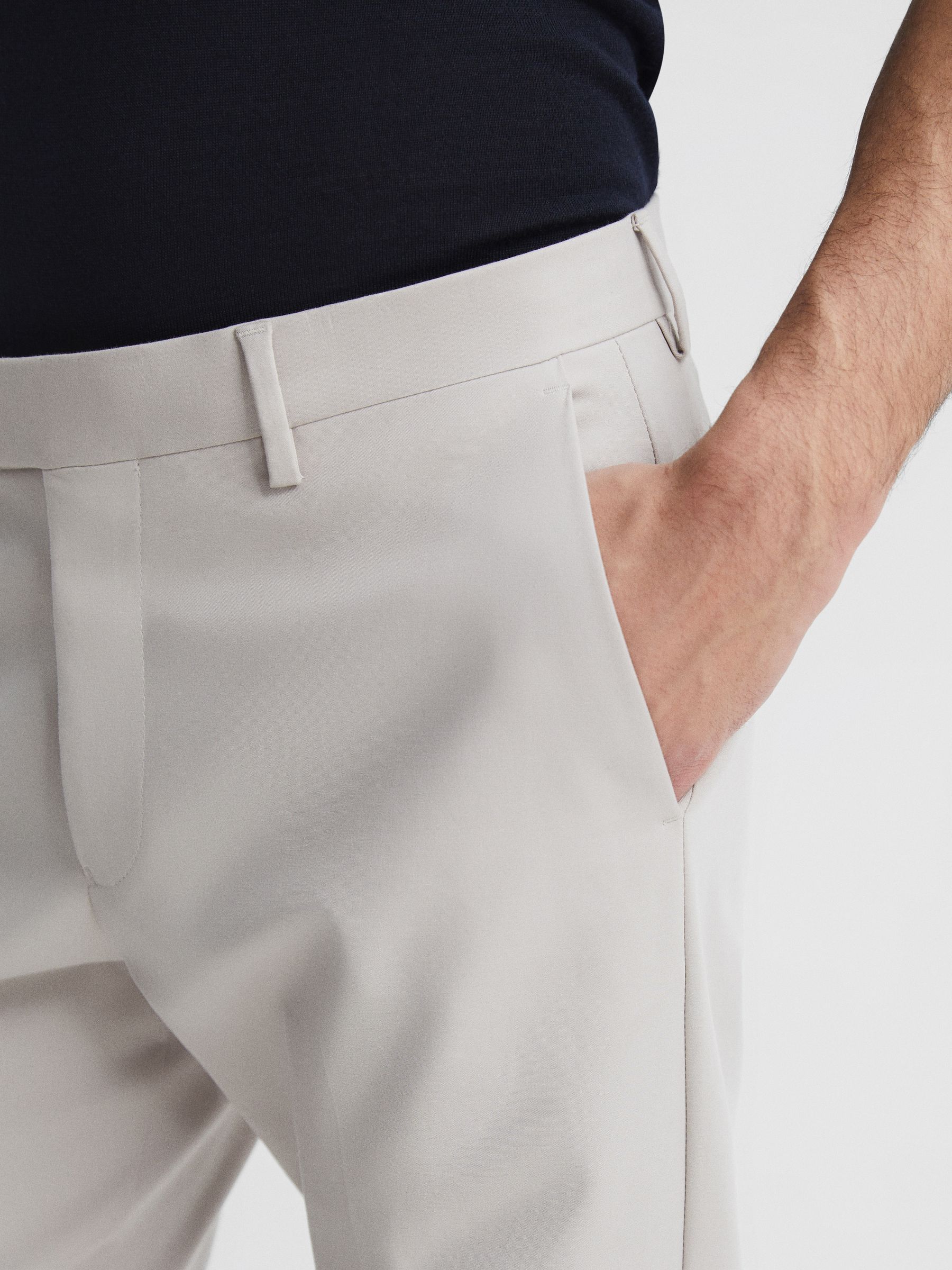 Slim Fit Chinos in Stone - Image 4 of 7