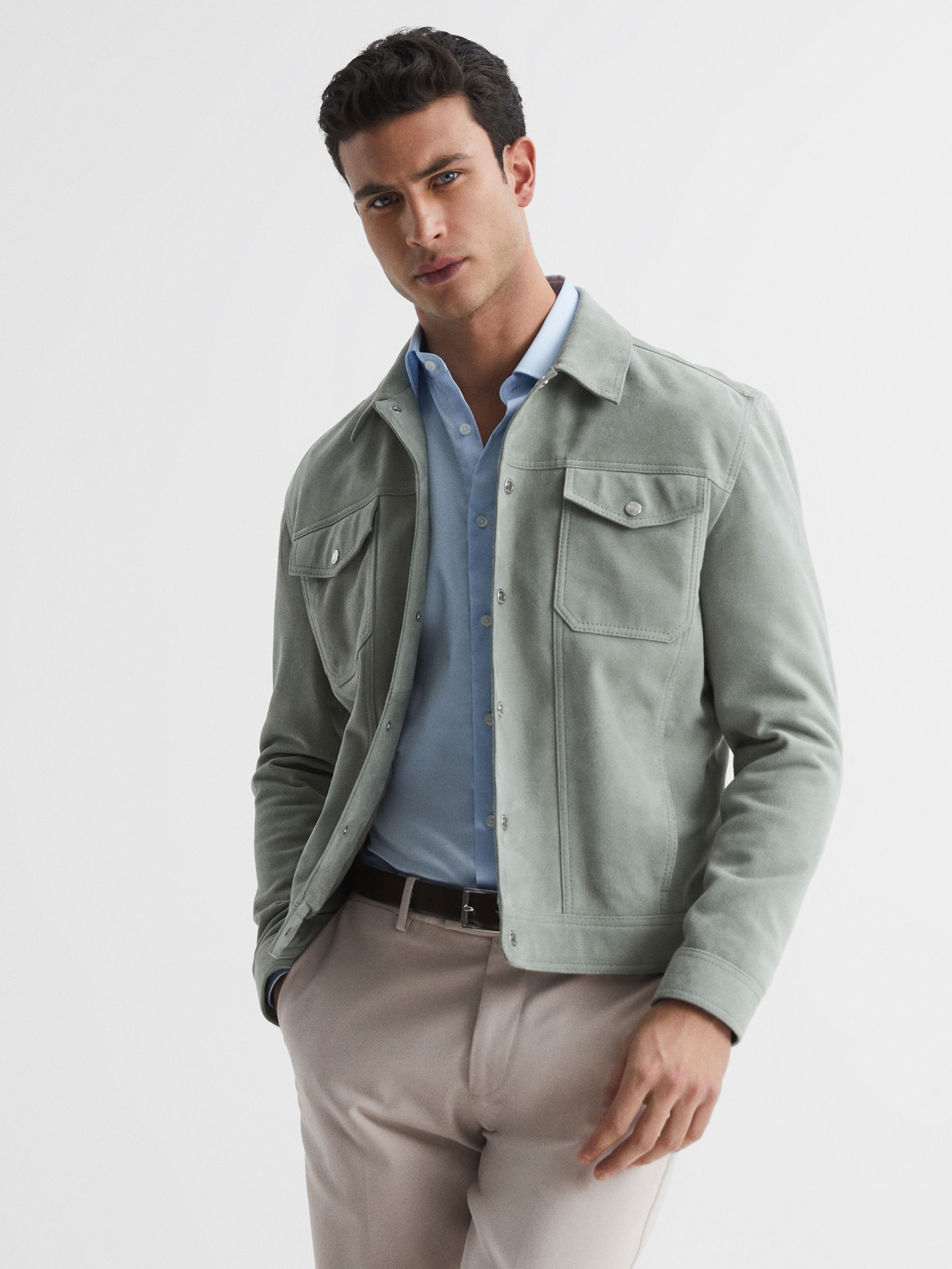 Slim Fit Chinos in Stone - Image 7 of 7