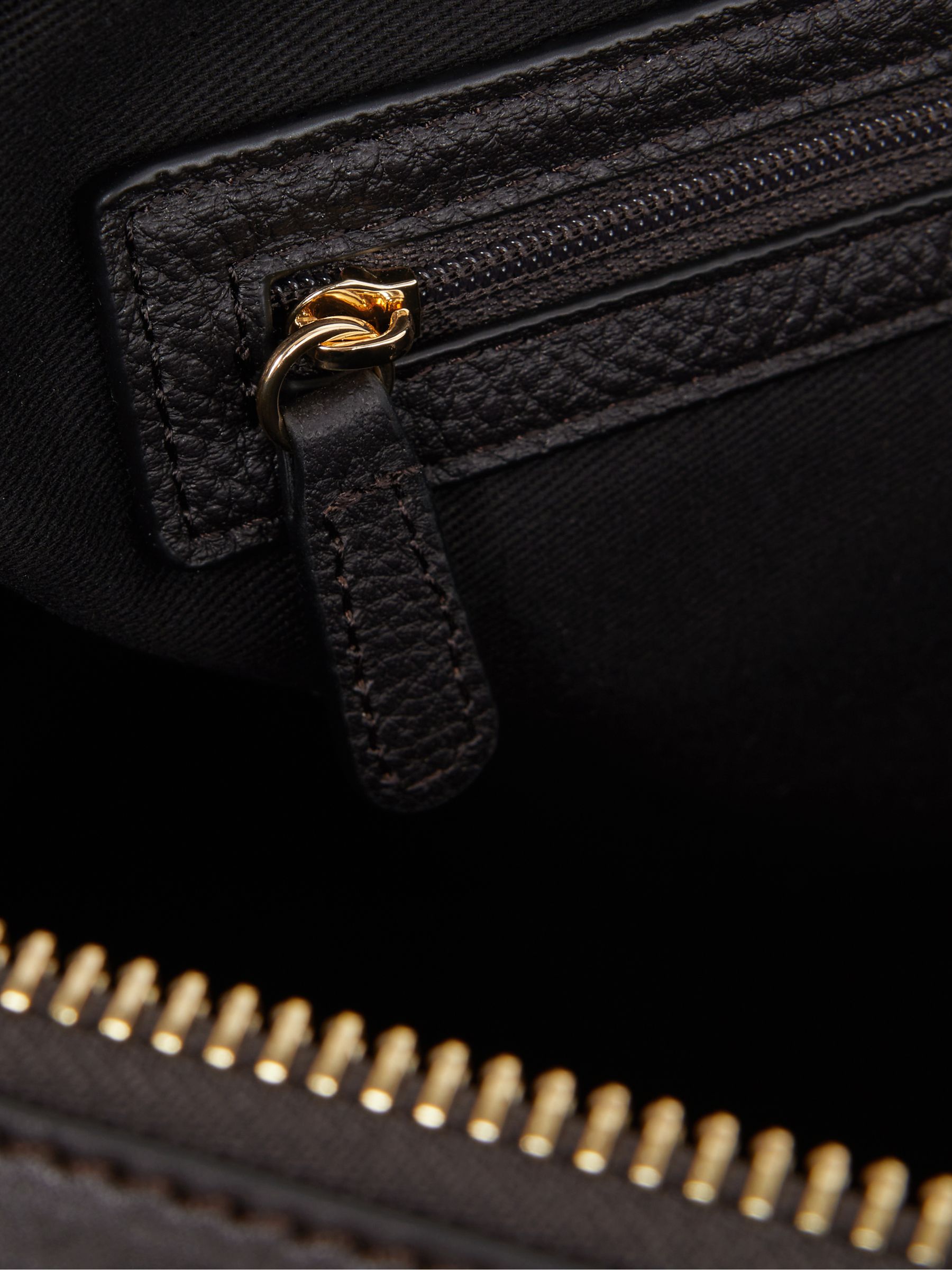 Leather Holdall in Chocolate - Image 3 of 5