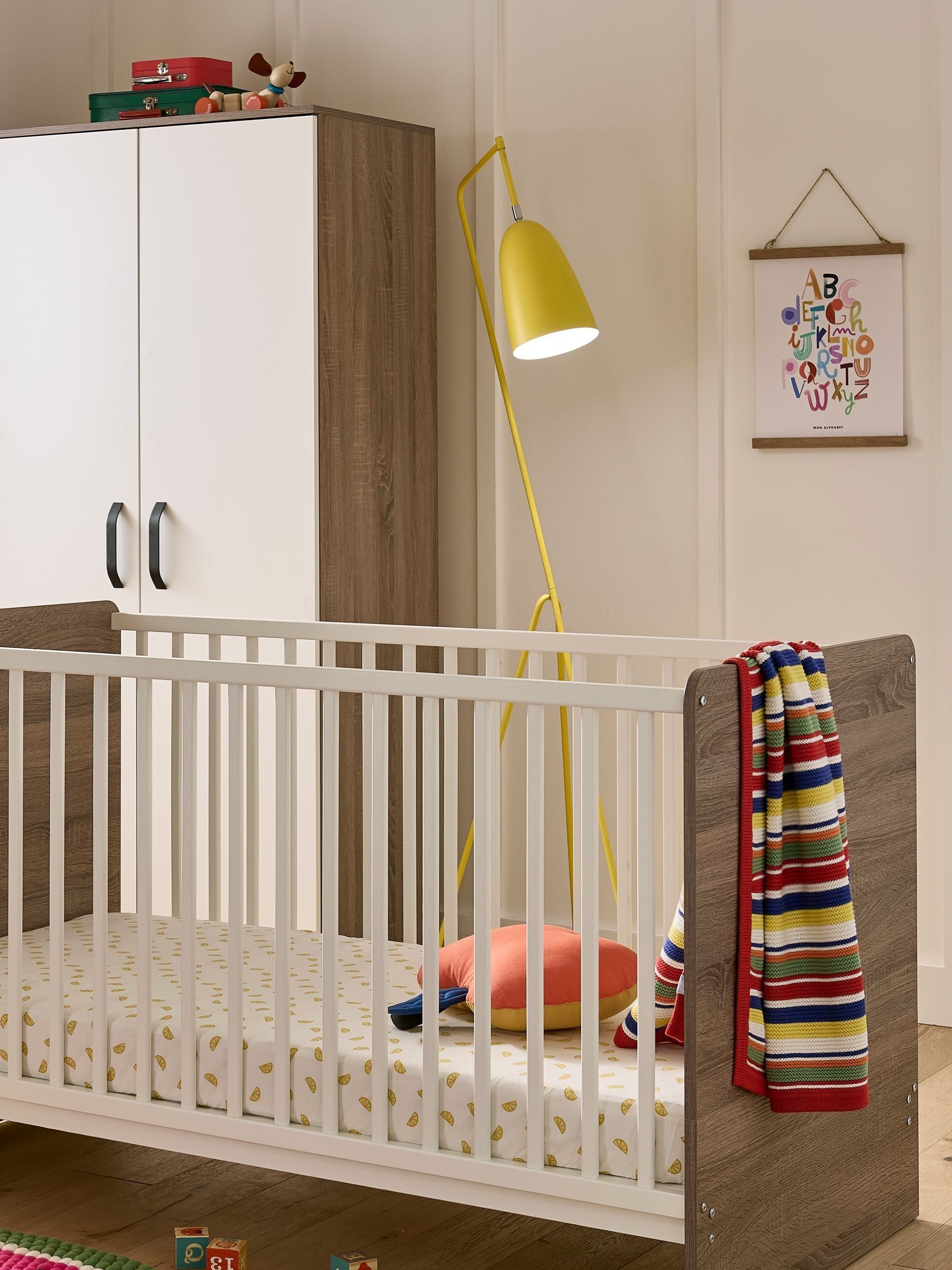 Cuddleco White Enzo Cot Bed - Image 1 of 6