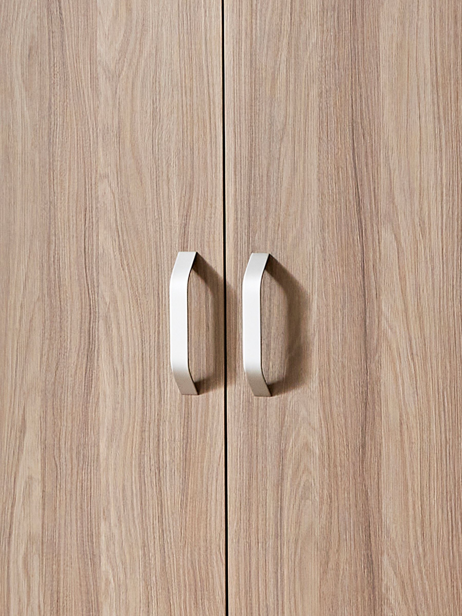 Cuddleco White Ada 2 Door Nursery Wardrobe in White and Ash - Image 2 of 5