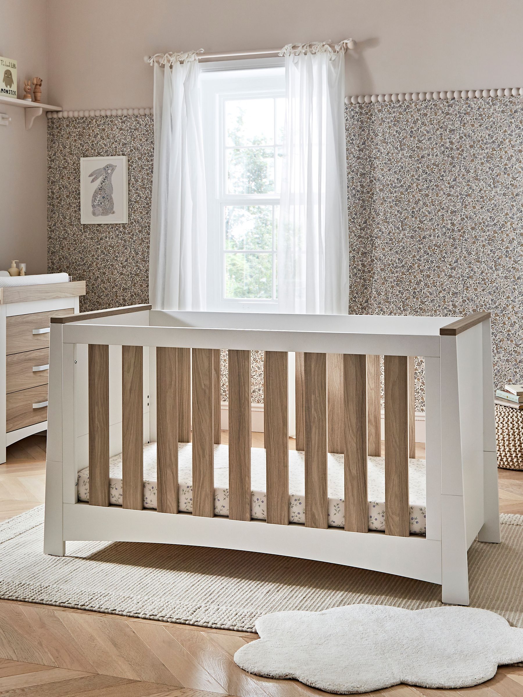 Cuddleco White and Ash Ada 2 Piece Nursery Furniture Set - Image 3 of 7