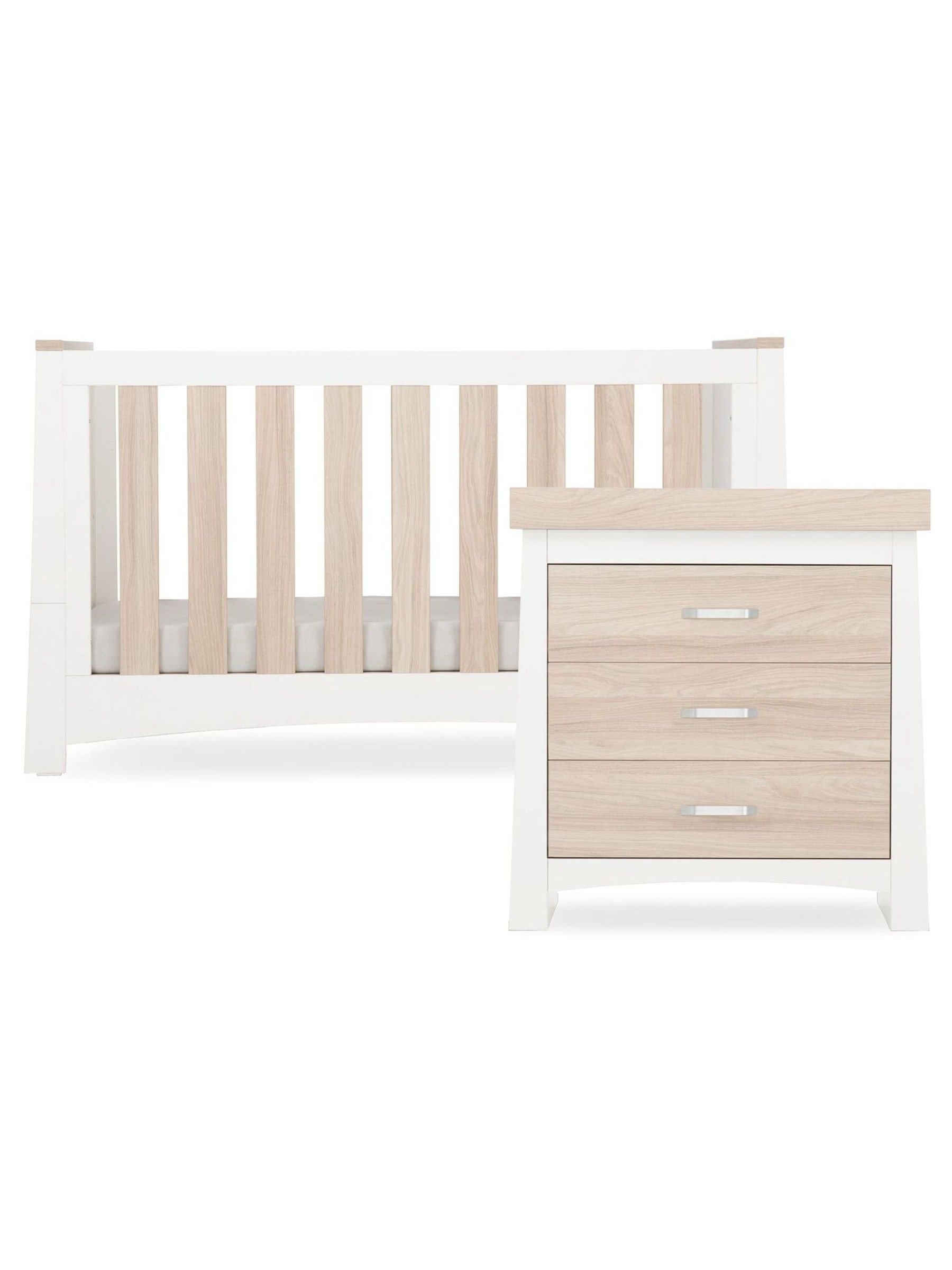 Cuddleco White and Ash Ada 2 Piece Nursery Furniture Set - Image 5 of 7