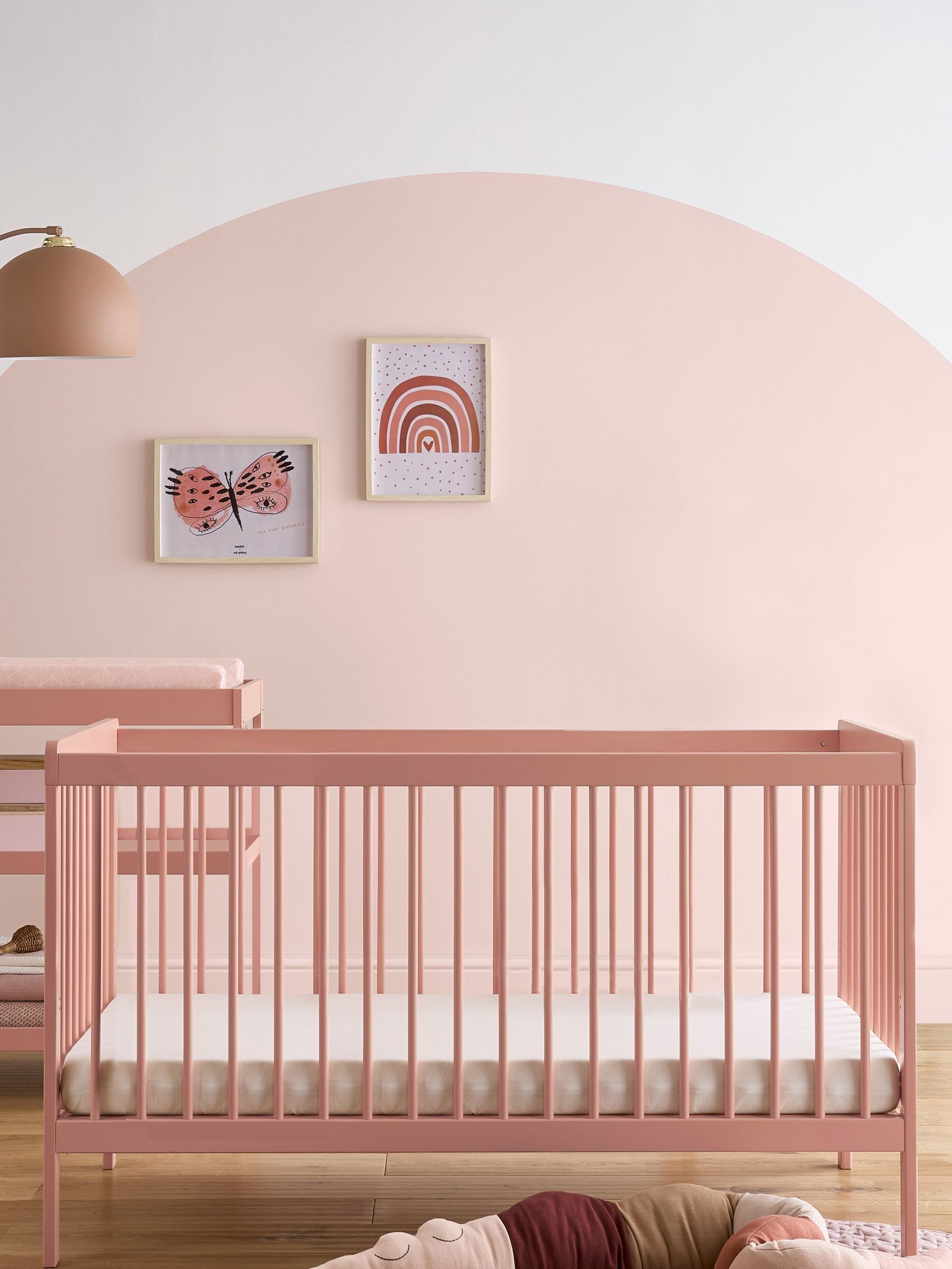 Cuddleco Pink Nola Cot Bed - Image 3 of 6