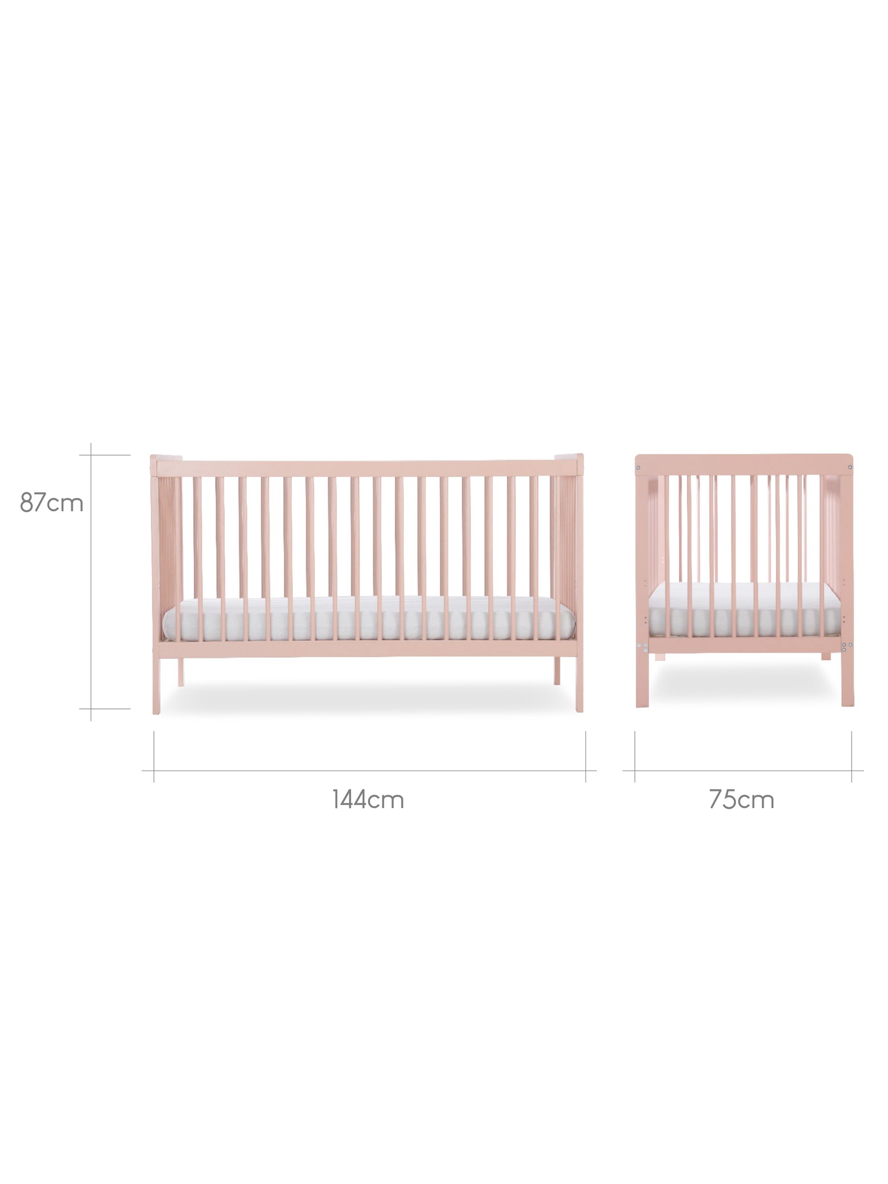 Cuddleco Pink Nola Cot Bed - Image 6 of 6