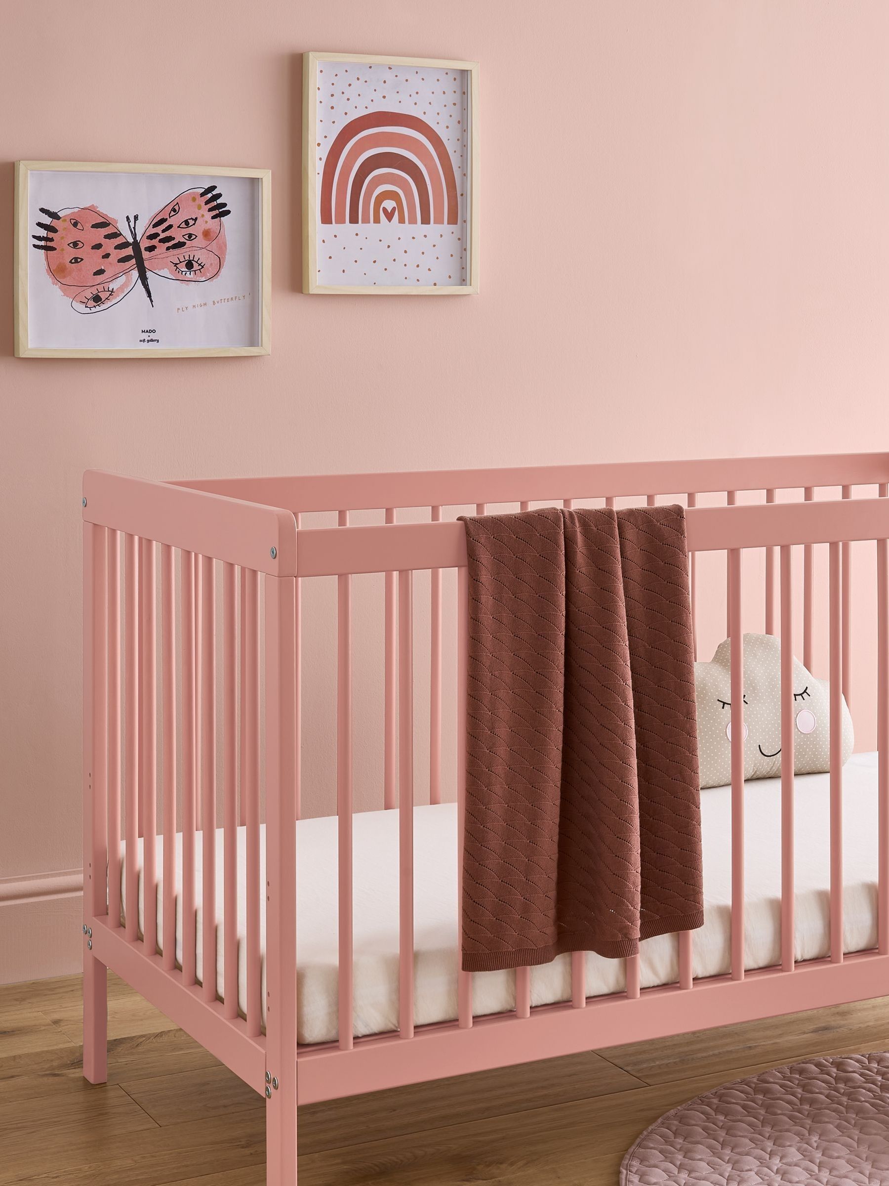 CuddleCo Pink Nola 2 Piece Nursery Furniture Set - Image 4 of 5