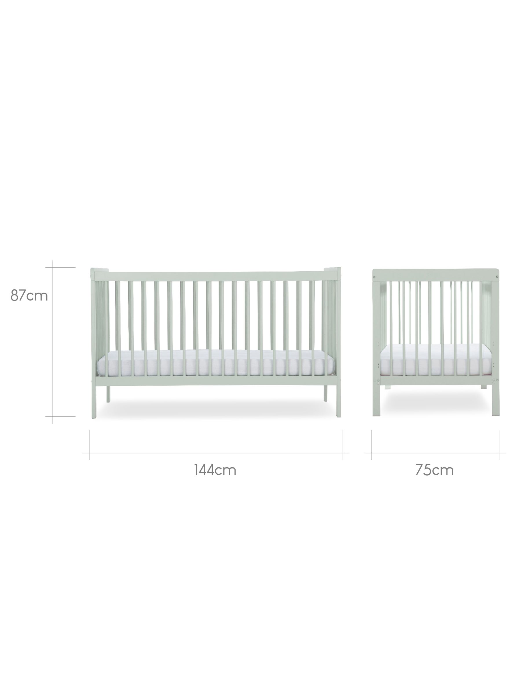 Cuddleco Green Nola Cot Bed - Image 6 of 6