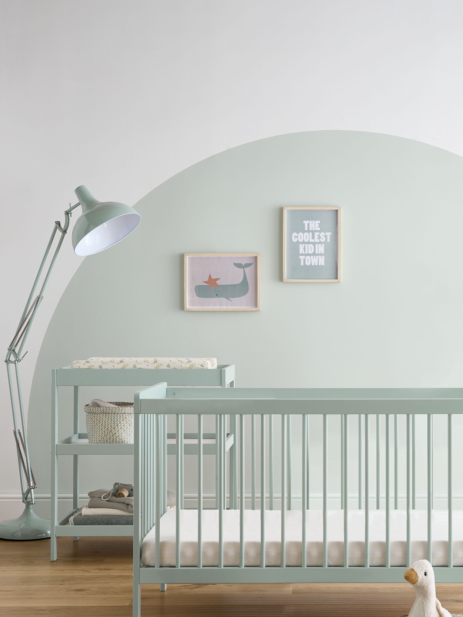 CuddleCo Green Nola 2 Piece Nursery Furniture Set - Image 1 of 7