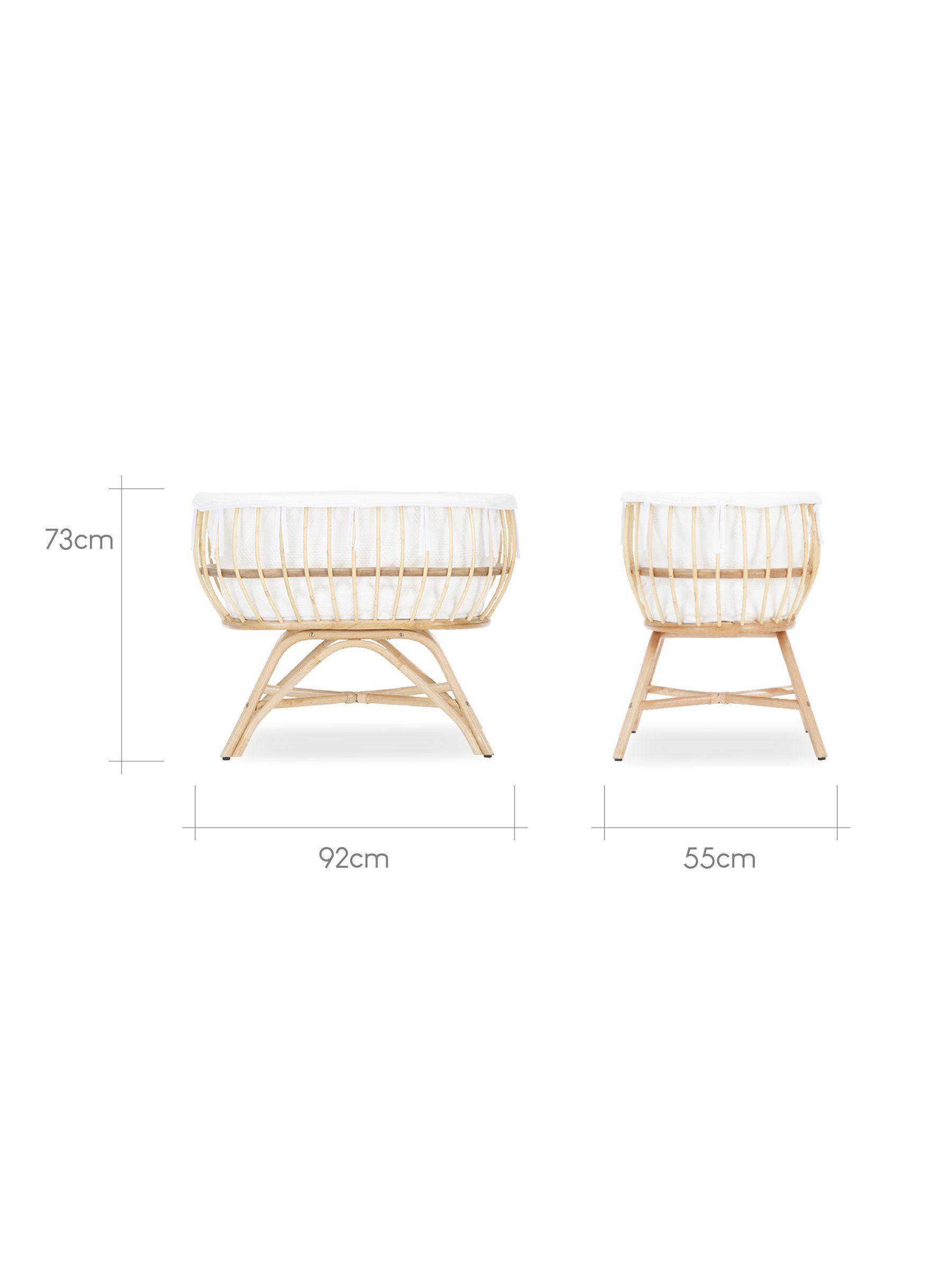 Cuddleco Natural Aria Crib Rattan - Image 5 of 5