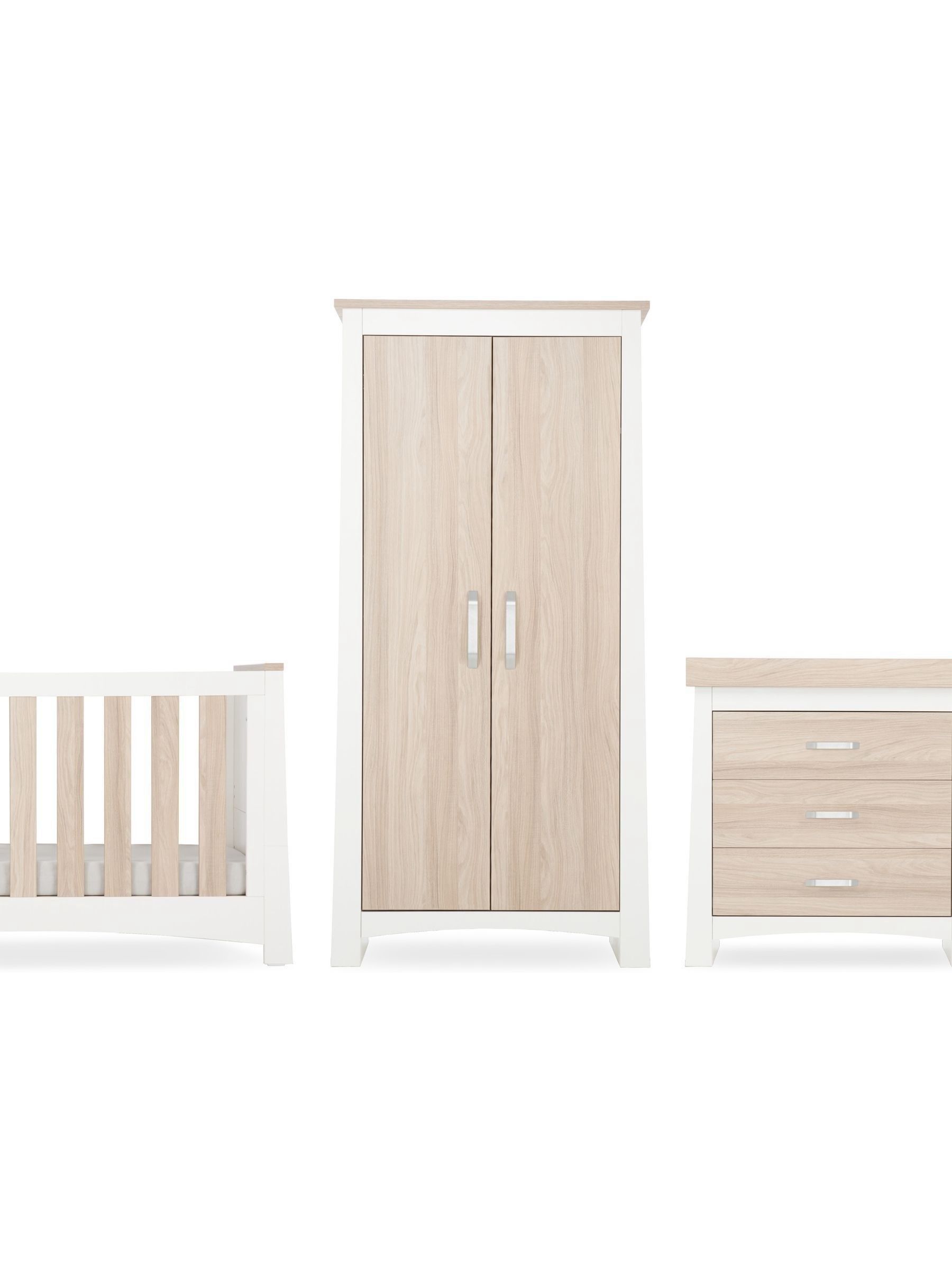 Cuddleco 3 Piece White and Ash Nursery Furniture Set - Image 5 of 8
