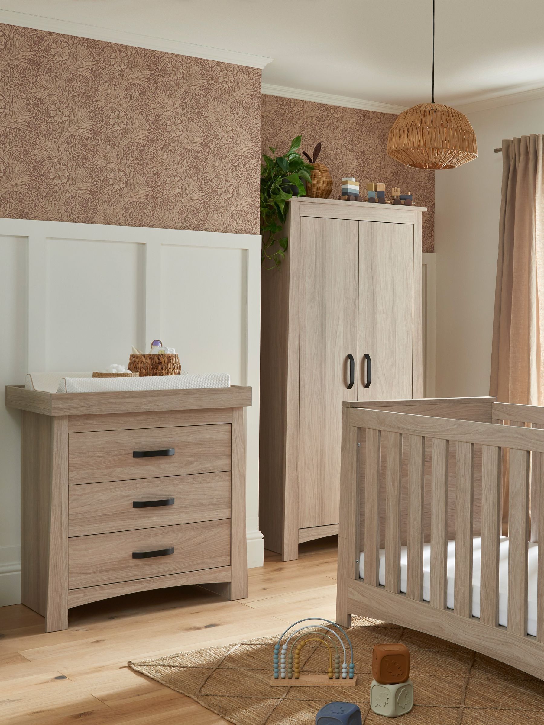 Cuddleco 3 Piece Ash Isla Nursery Furniture Set - Image 1 of 8