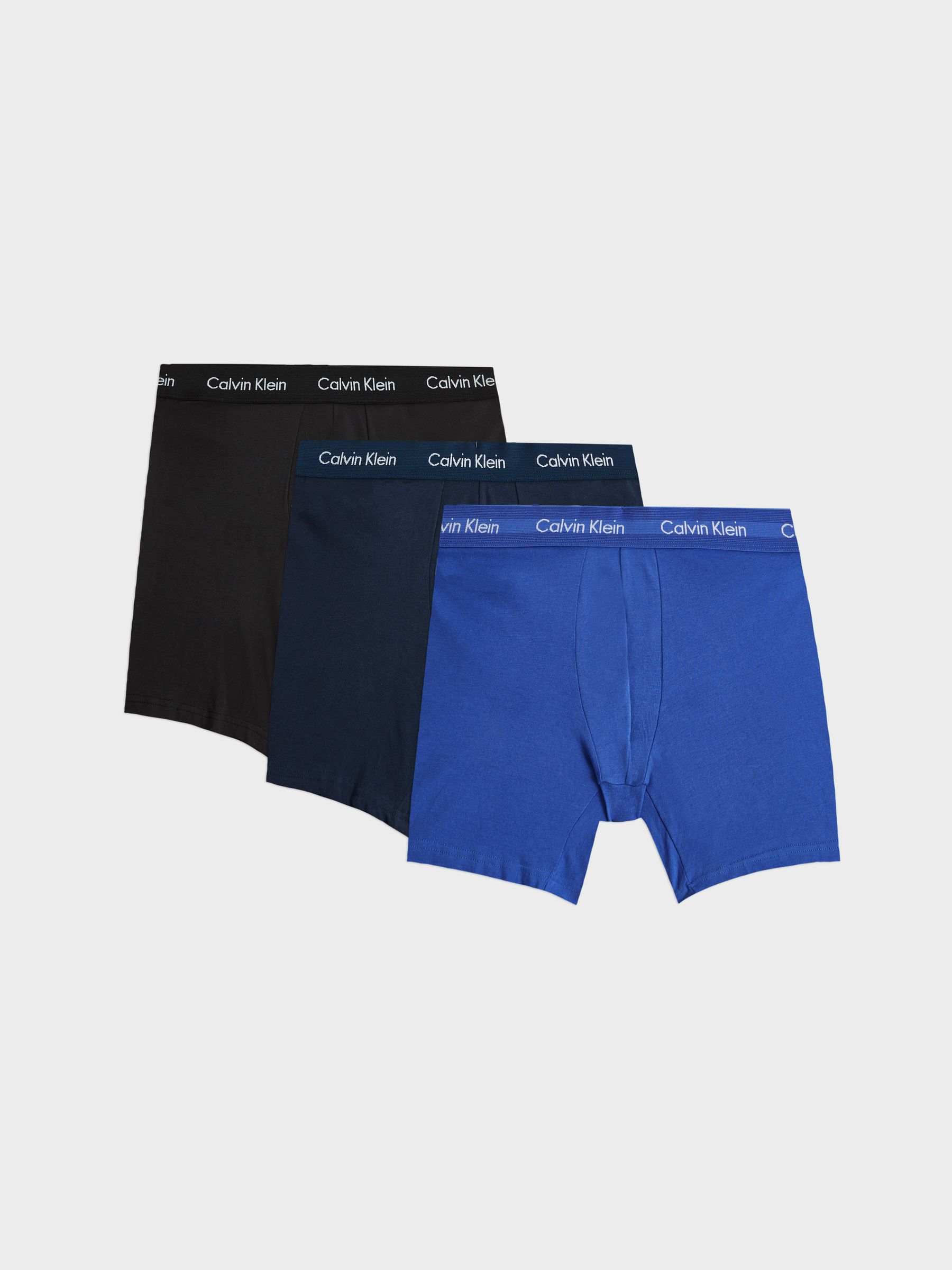 Calvin Klein Underwear 3 Pack Trunks in Blue Multi - Image 2 of 8