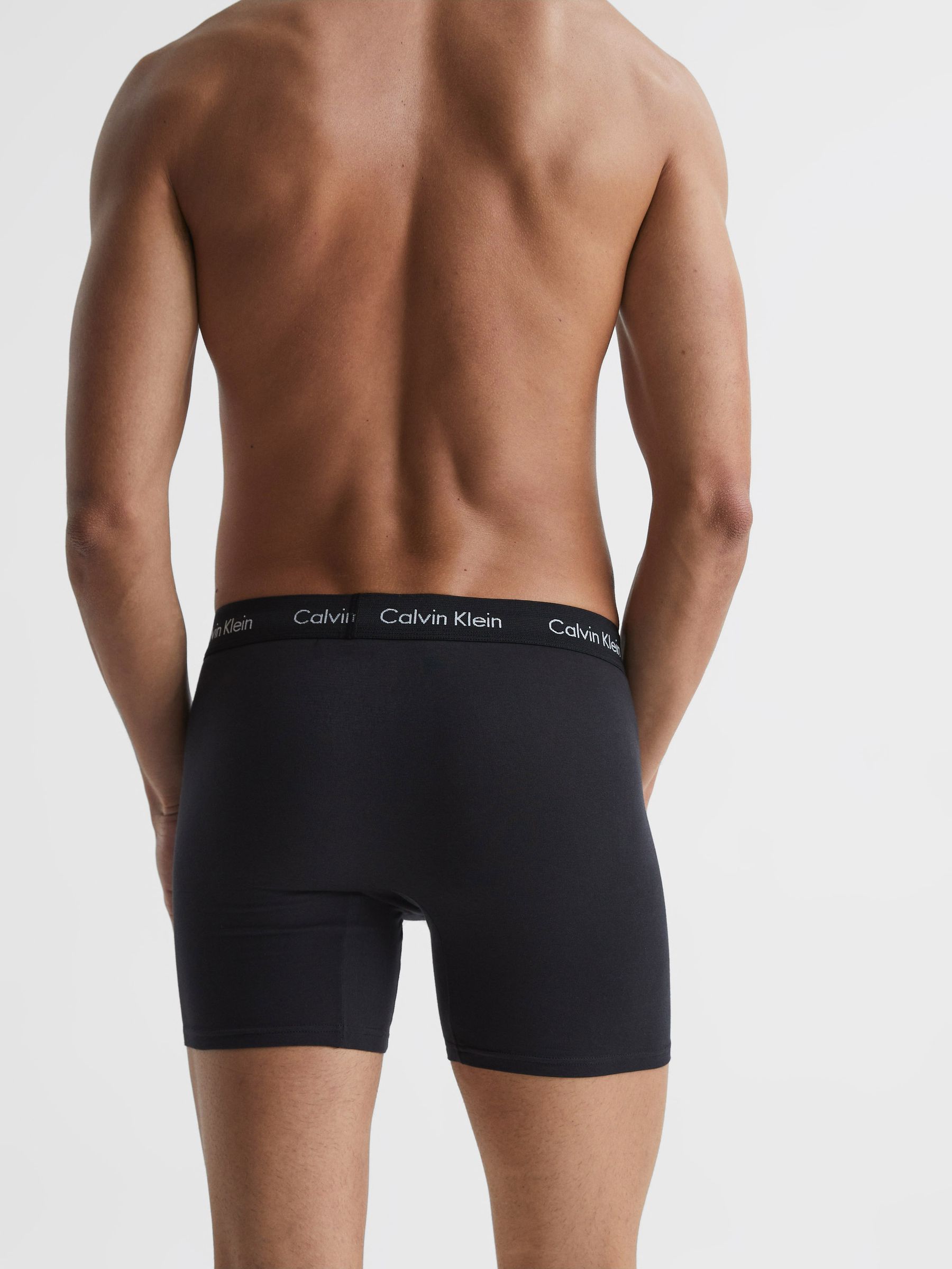 Calvin Klein Underwear 3 Pack Trunks in Blue Multi - Image 3 of 8