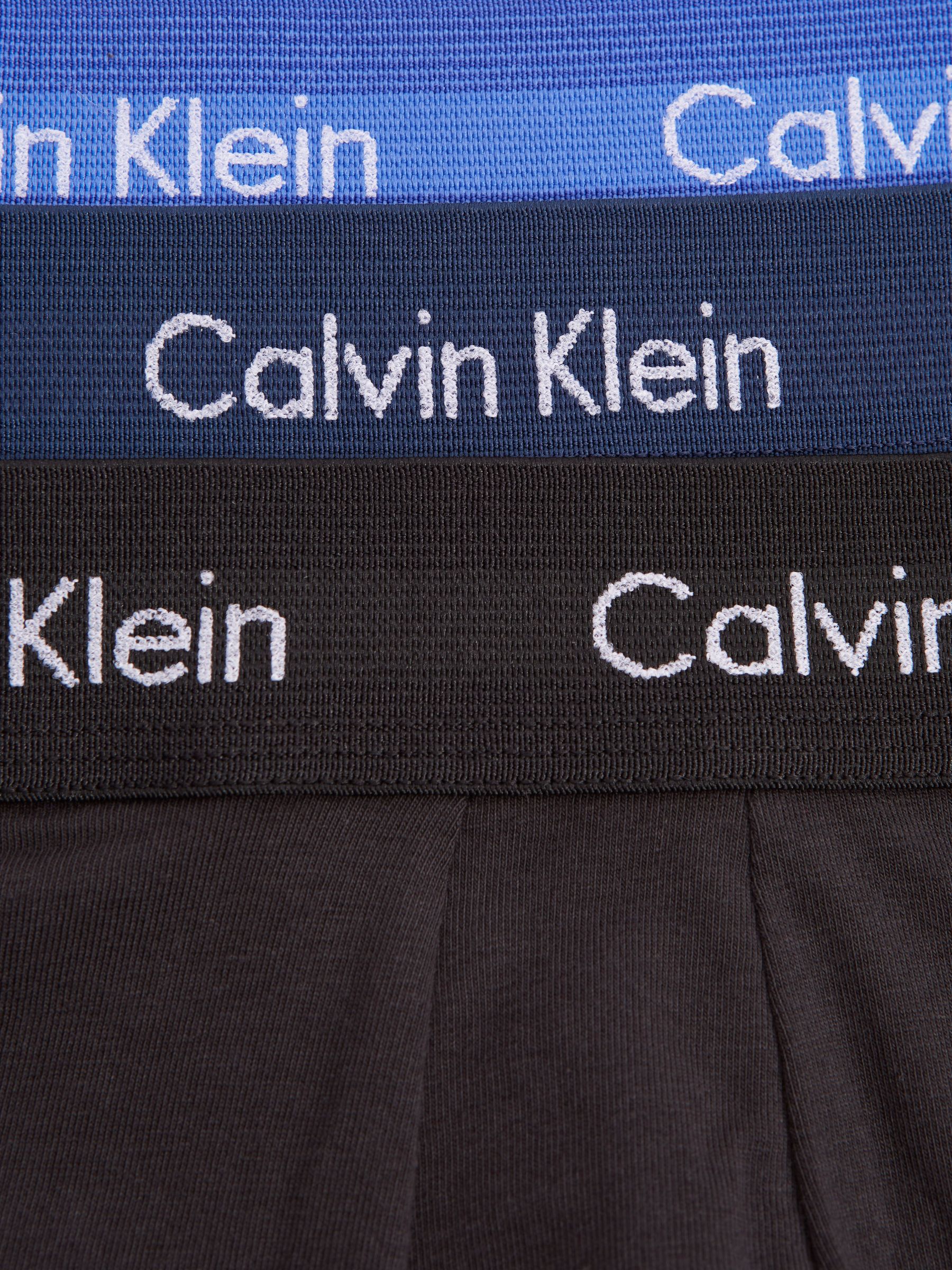 Calvin Klein Underwear 3 Pack Trunks in Blue Multi - Image 4 of 8
