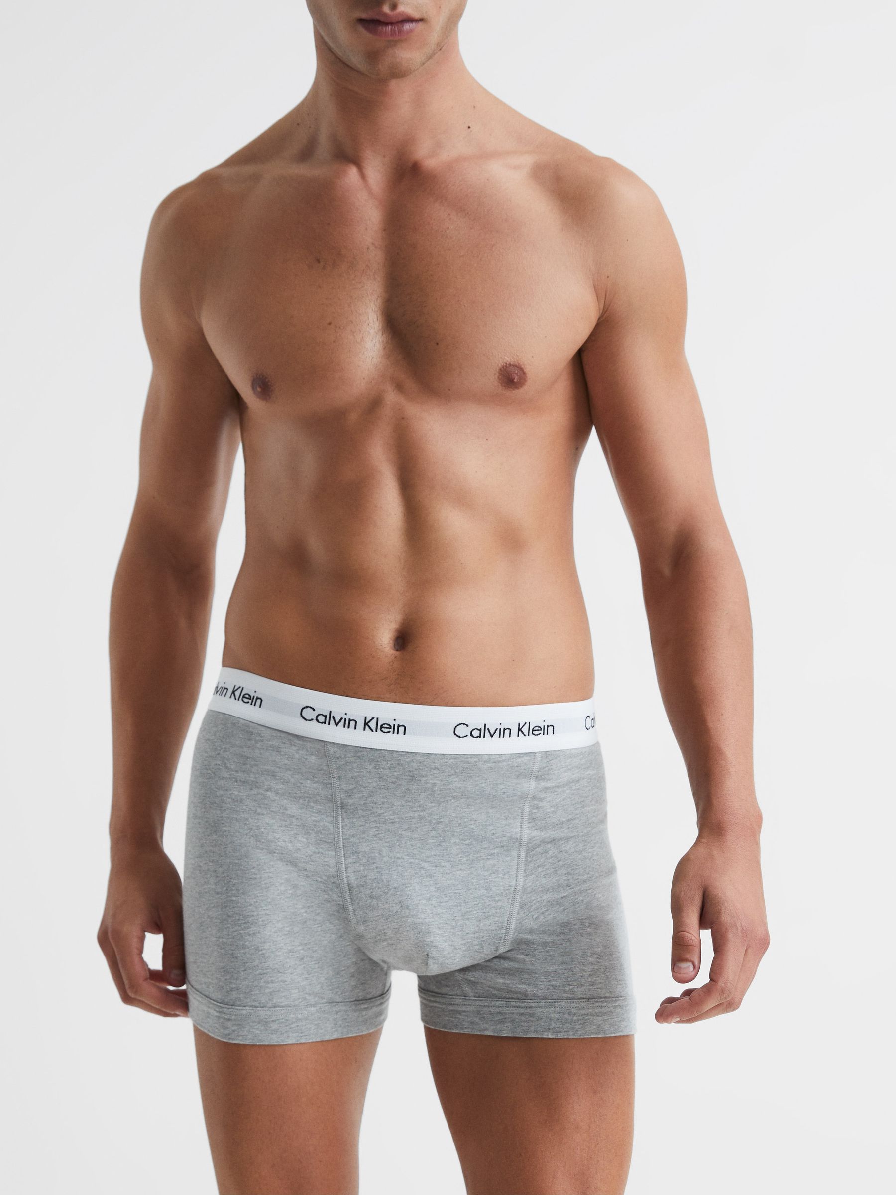 Calvin Klein Underwear Trunks 3 Pack in Multi - Image 6 of 8