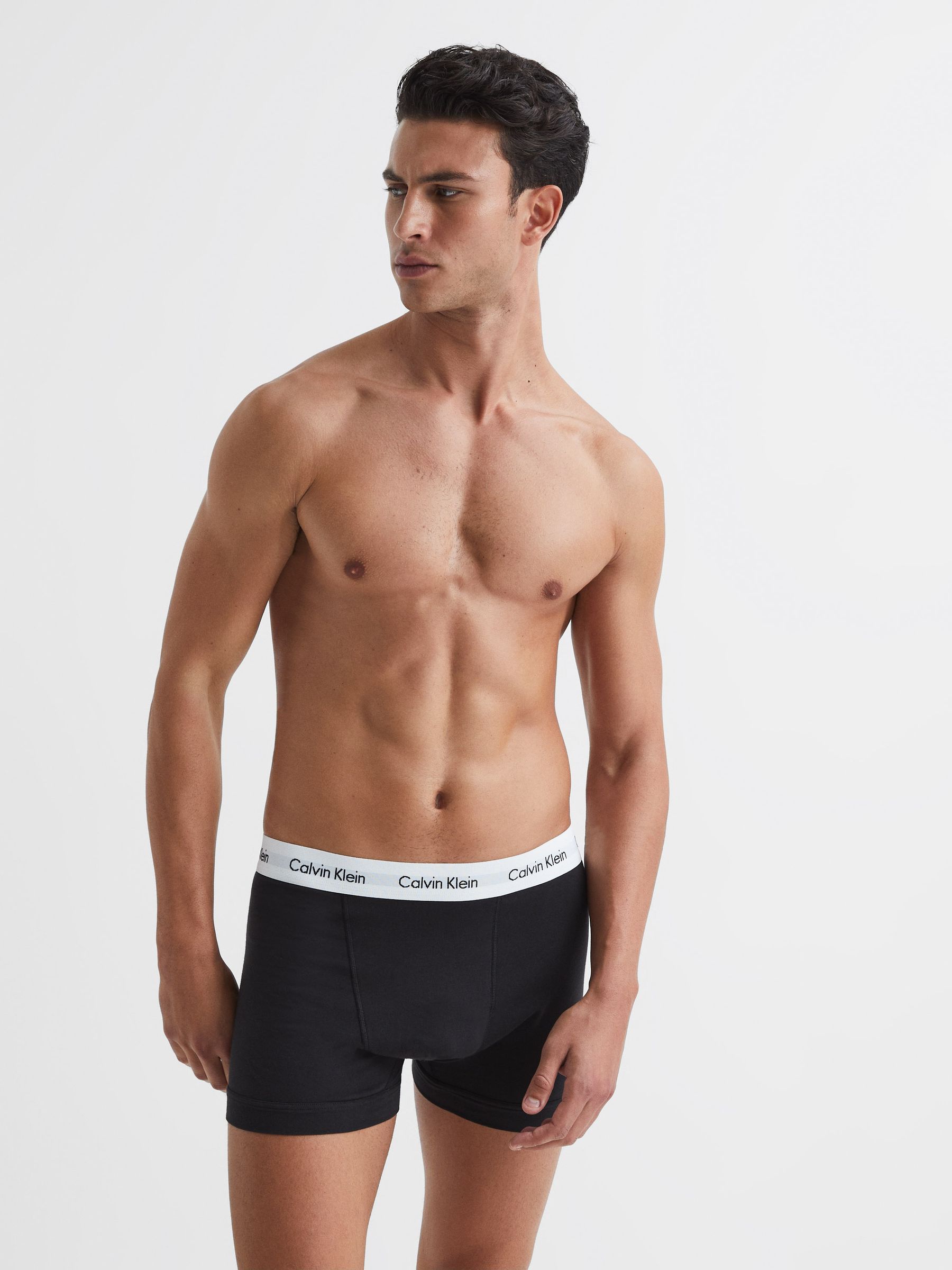 Calvin Klein Underwear Trunks 3 Pack in Multi - Image 7 of 8