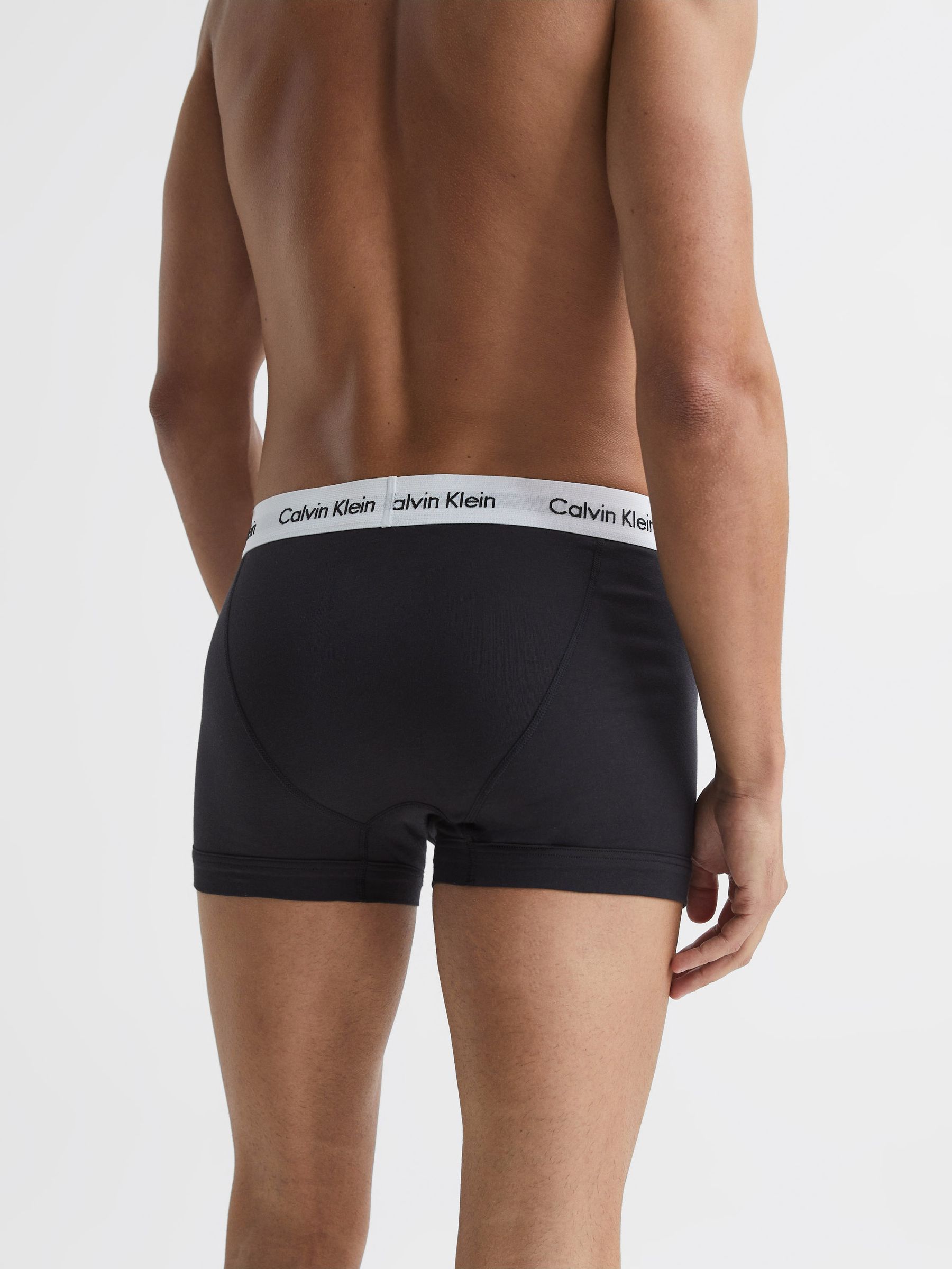 Calvin Klein Underwear 3 Pack Trunks in Black - Image 4 of 4