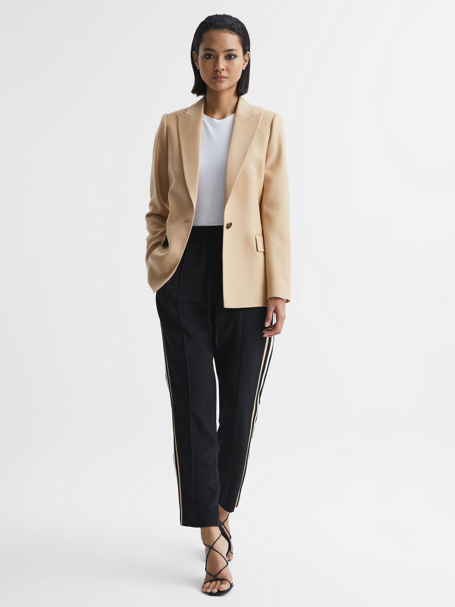 Long Sleeve Crew Neck Top in White - Image 6 of 6