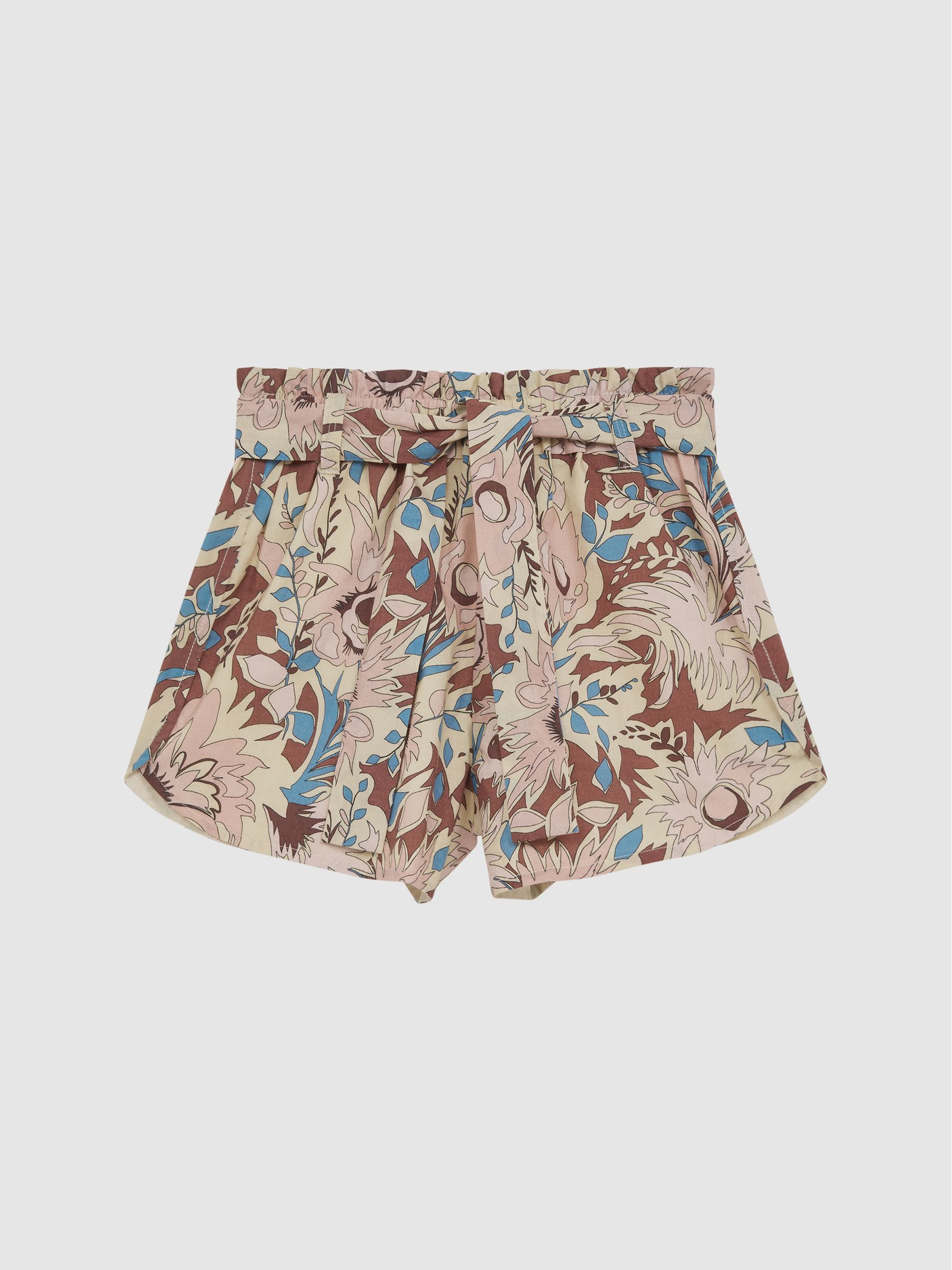 4-9 yrs Elasticated Waist Printed Shorts in Lilac - Image 2 of 6