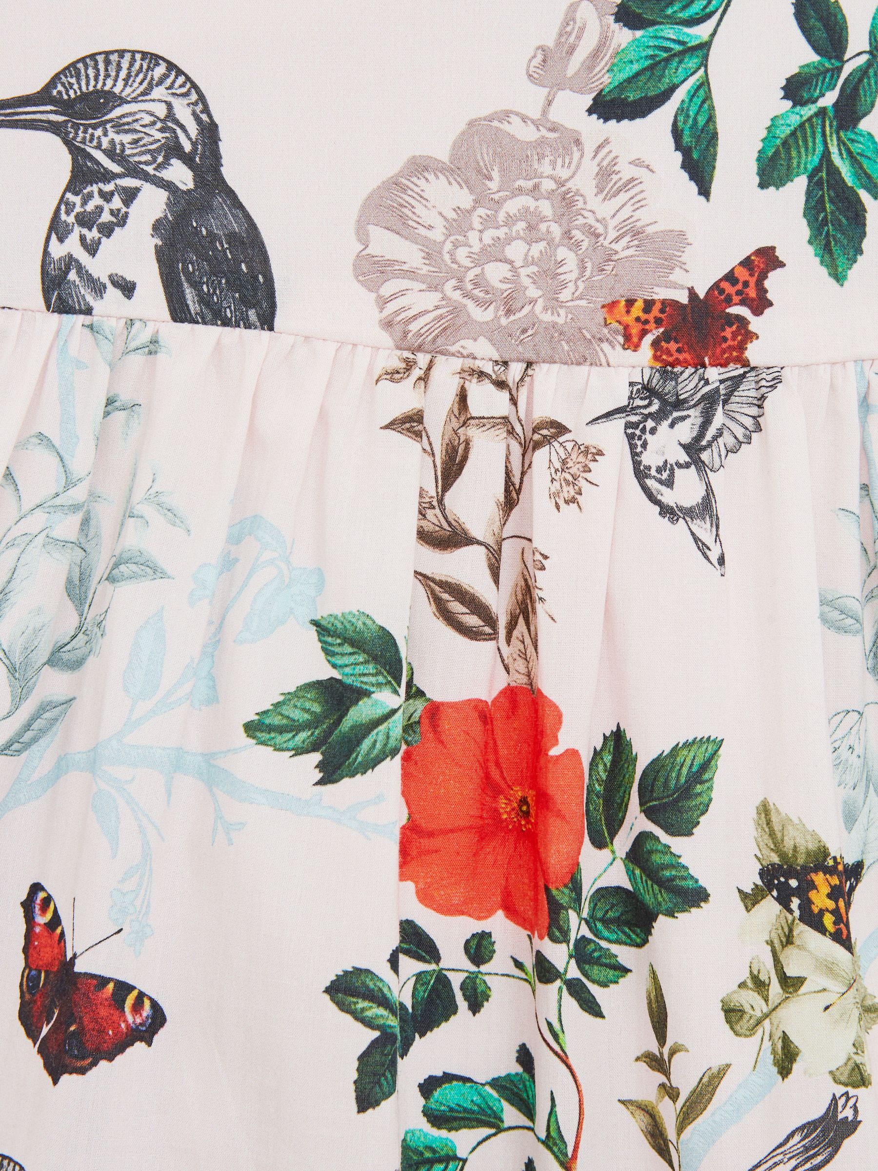 4-9 yrs Printed Strappy Dress in Ivory Print - Image 6 of 6