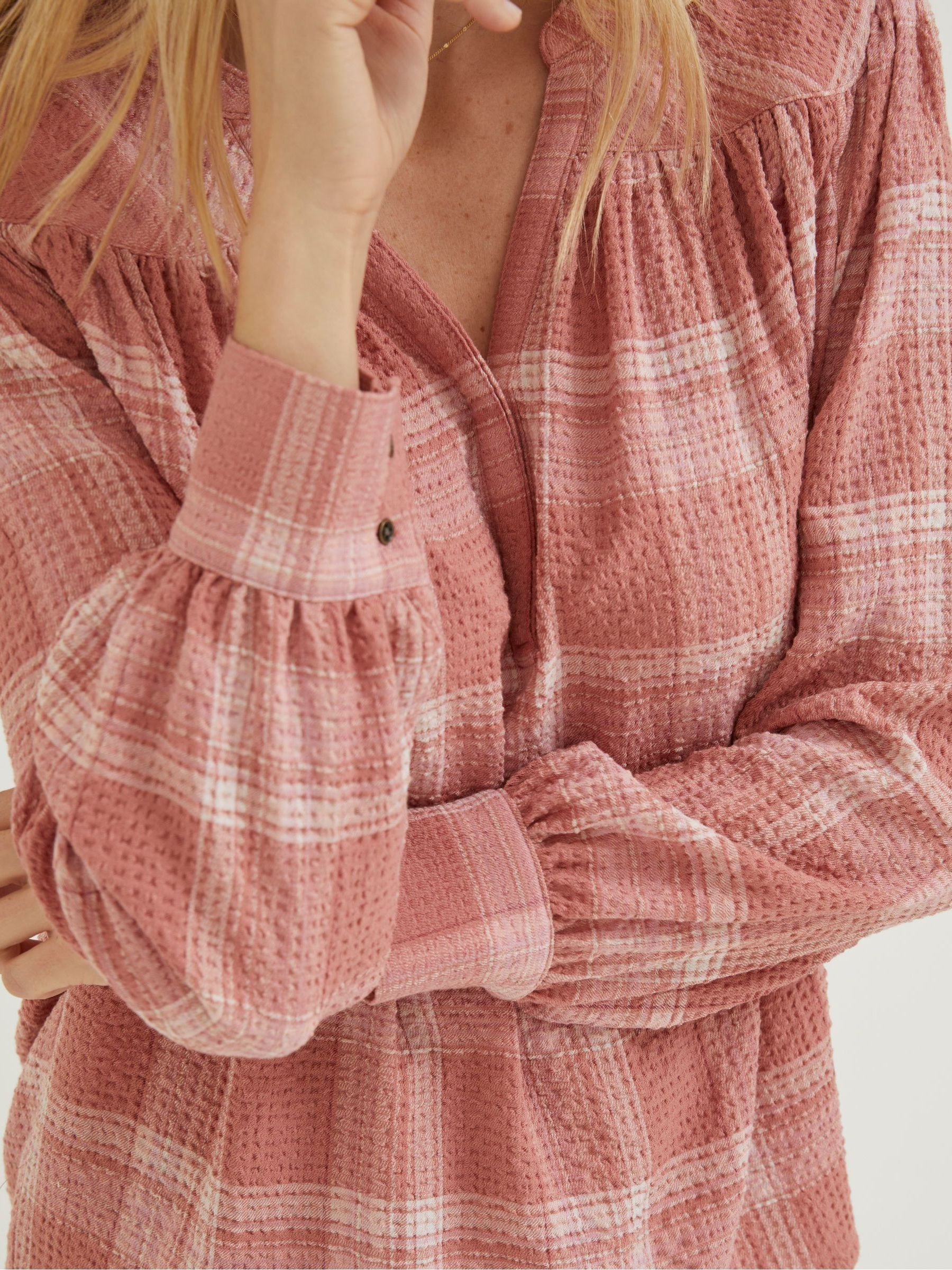 Brown Check Lou Blouse - Image 5 of 5