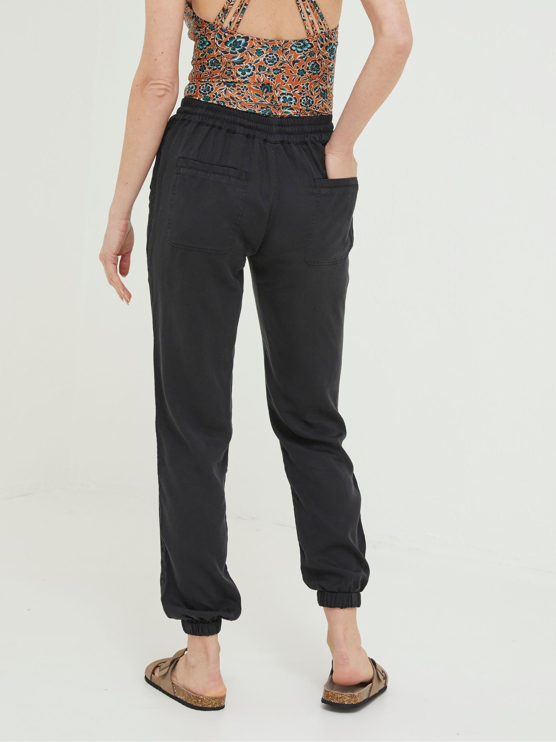 Black Lyme Plain Joggers - Image 2 of 4
