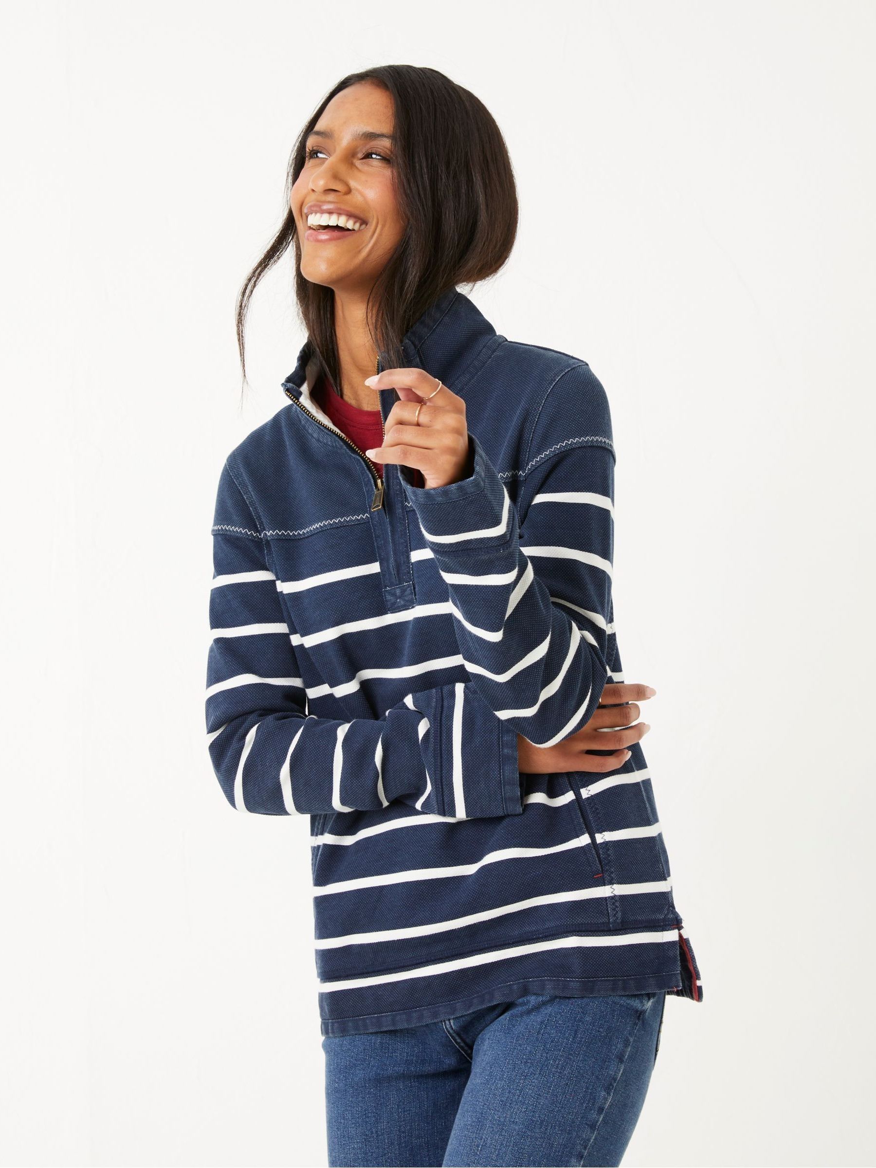 Blue Airlie Classic Breton Sweatshirt - Image 1 of 6
