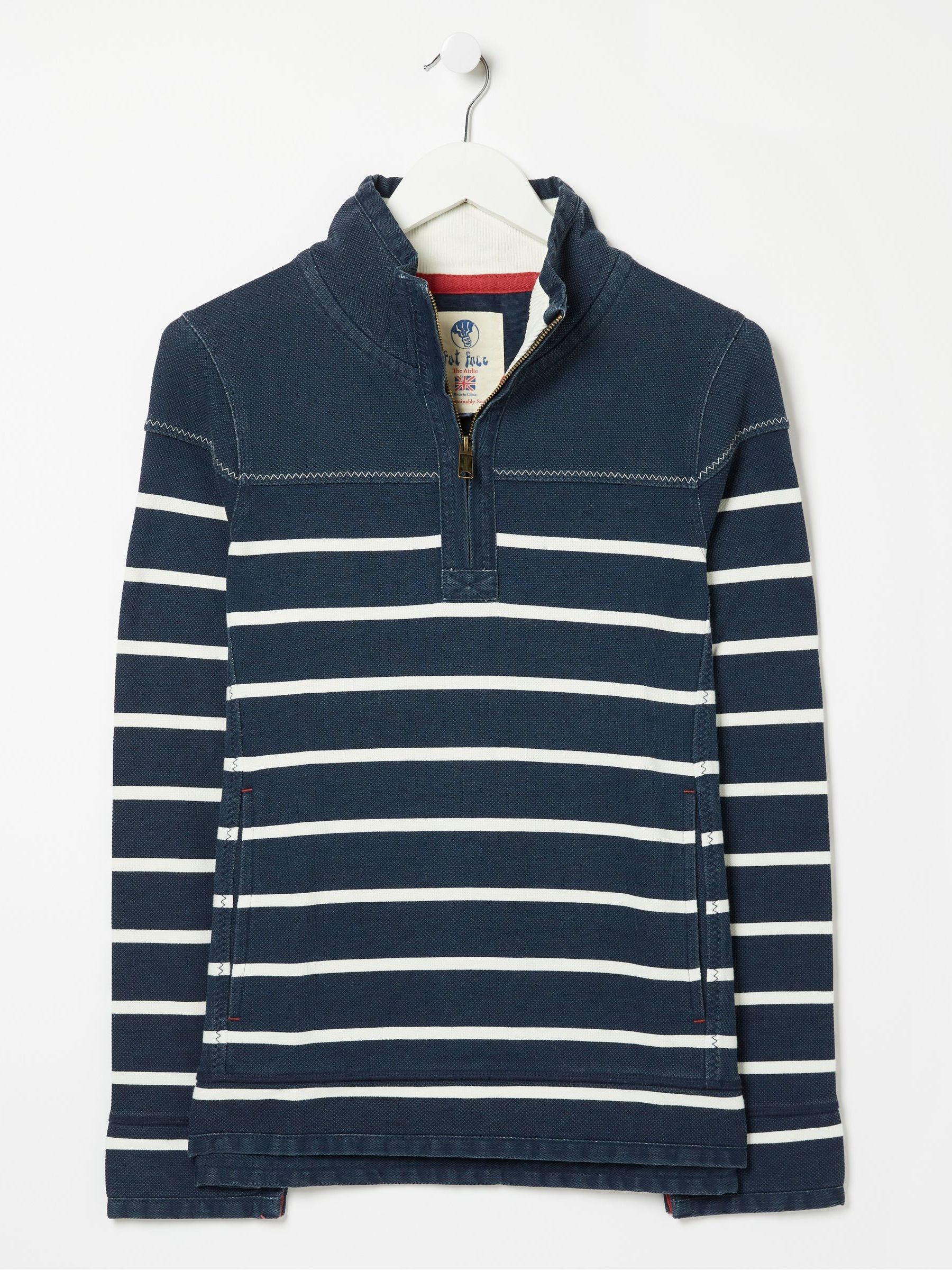 Blue Airlie Classic Breton Sweatshirt - Image 6 of 6