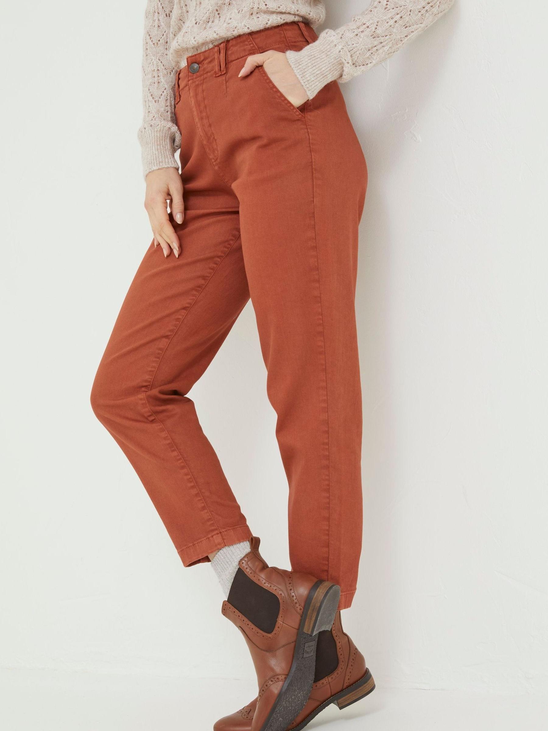 Brown Aspen Tapered Chinos - Image 1 of 4 Brown Aspen Tapered Chinos - Image 1 of 4