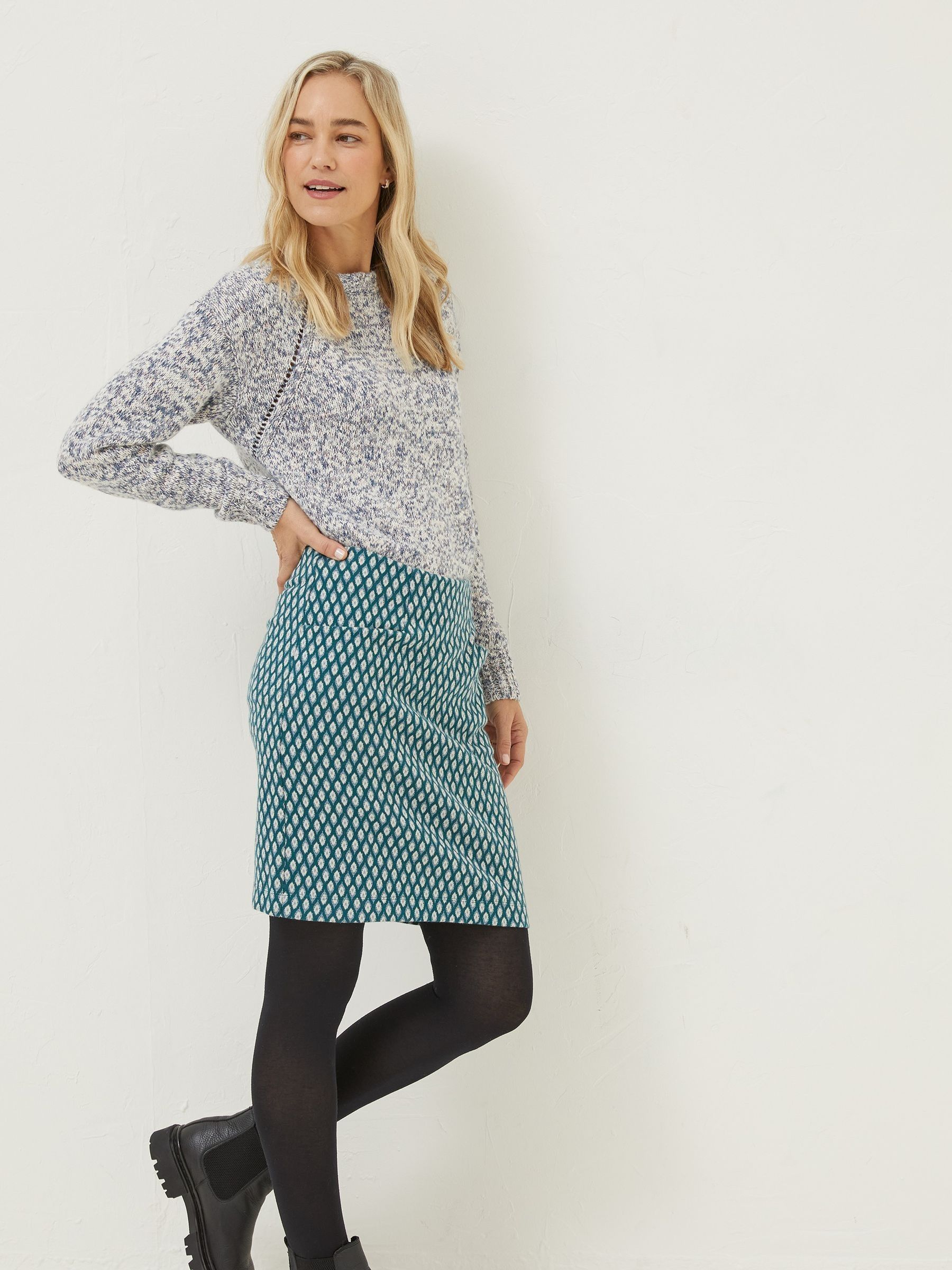 Green Jennie Ikat Skirt - Image 3 of 5