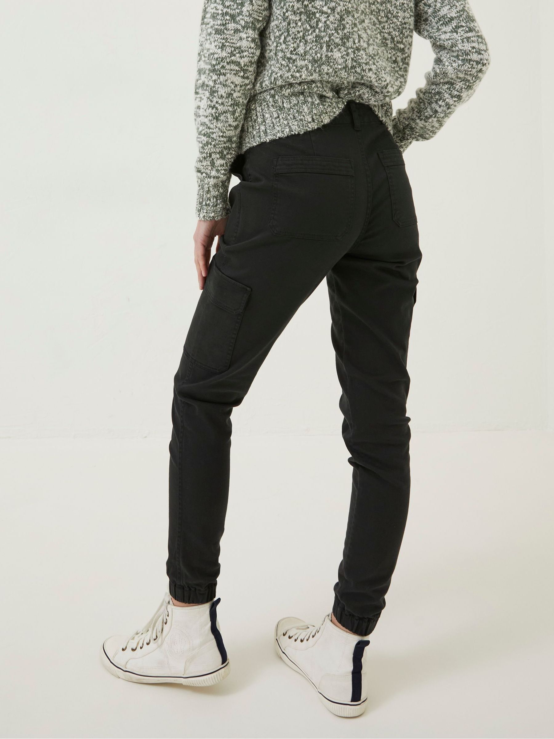 Hythe Black Cargo Trousers - Image 2 of 5