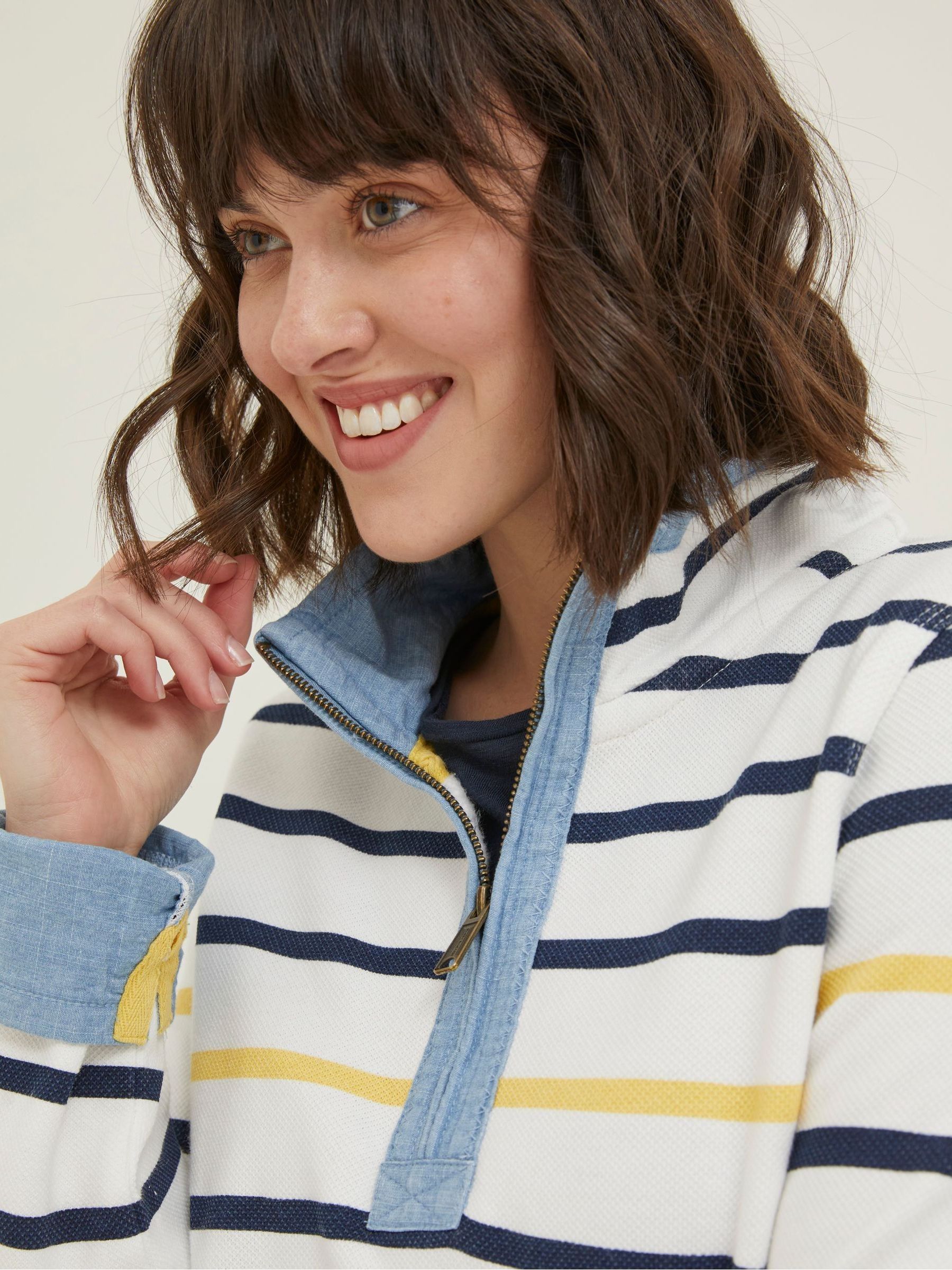 Natural Airlie Striped Sweatshirt - Image 4 of 6