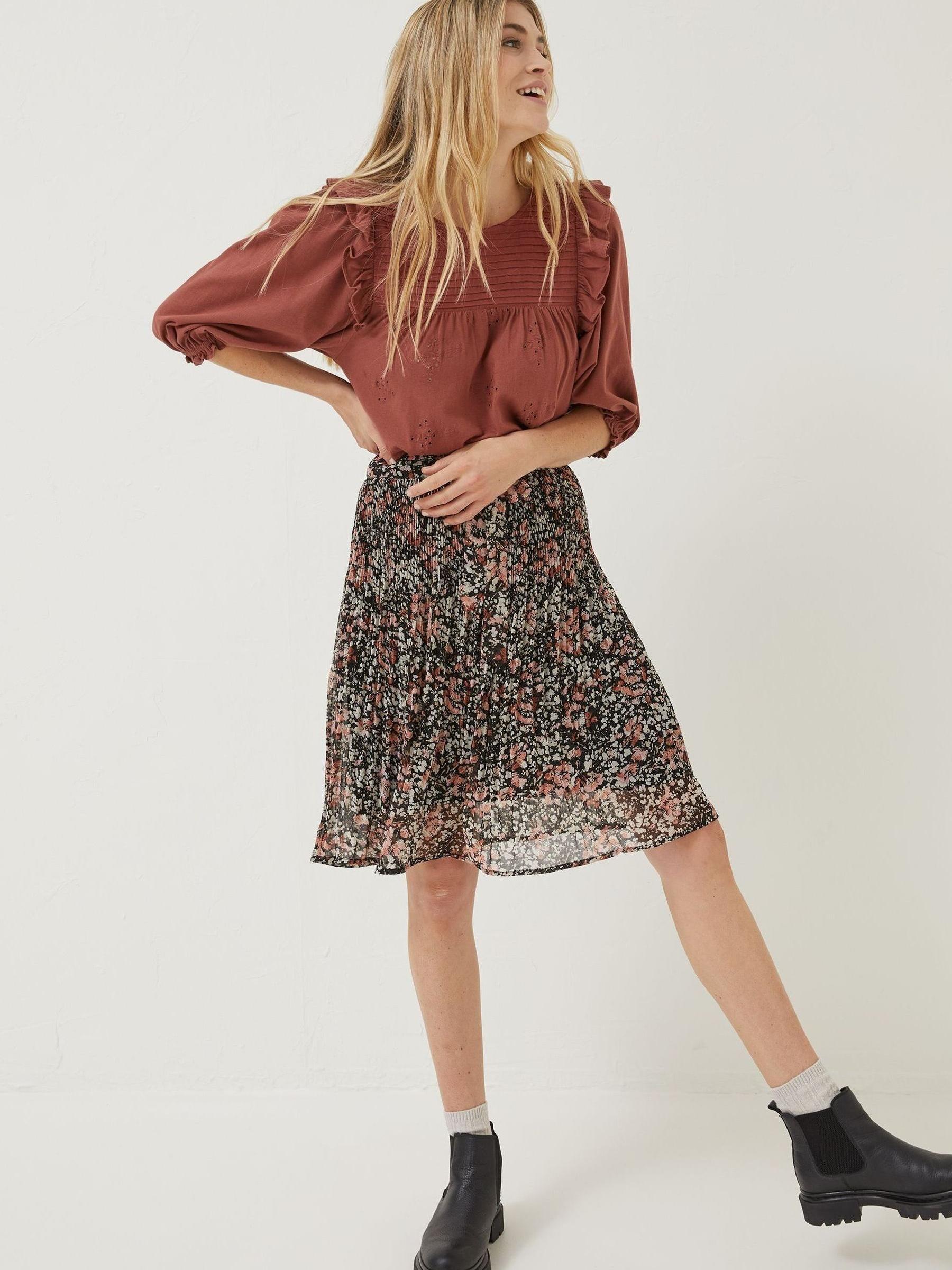Black Blush Floral Kayleigh Skirt - Image 1 of 6