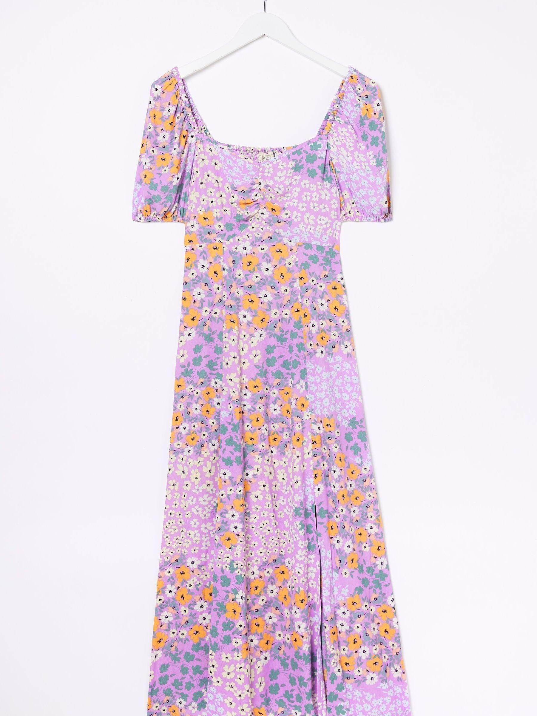 Purple Tania Meadow Midi Dress - Image 9 of 9