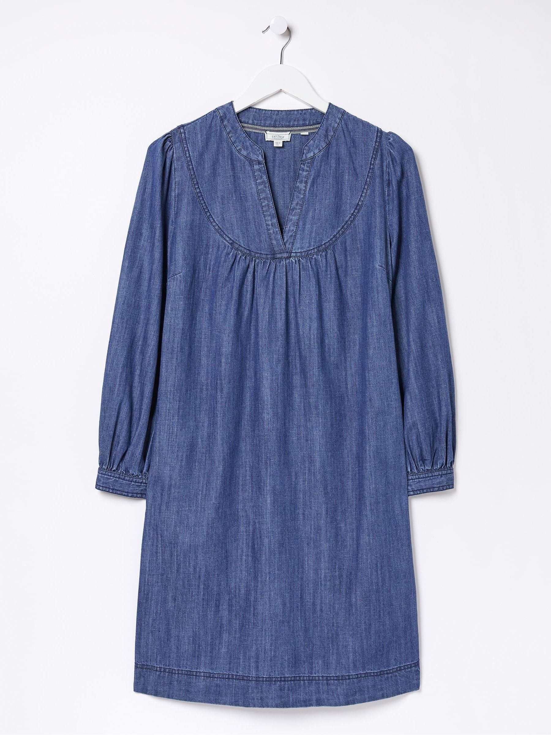 denim dress fat face Corrie Blue Denim Dress