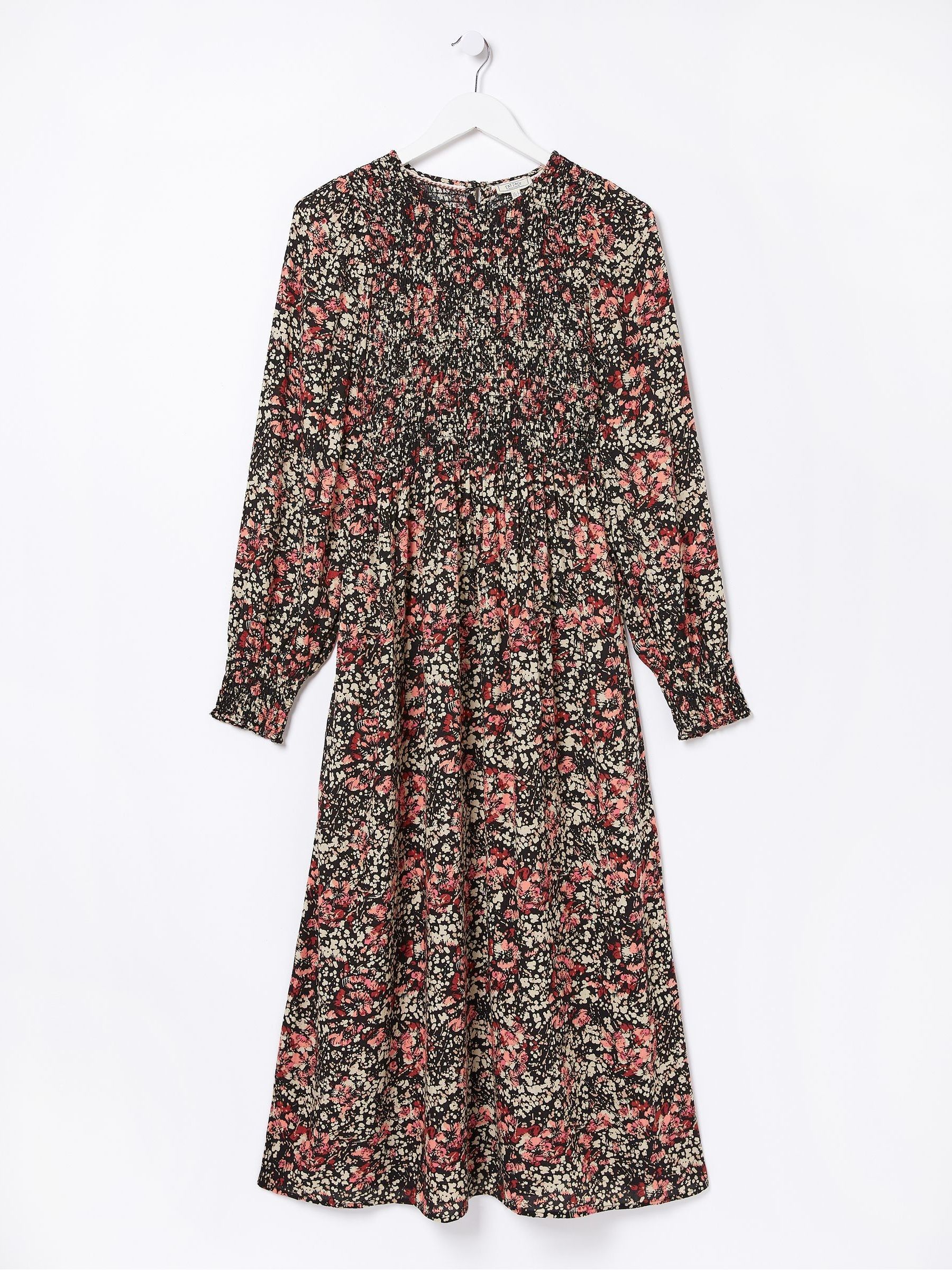 Black Fern Blush Floral Midi Dress - Image 6 of 6