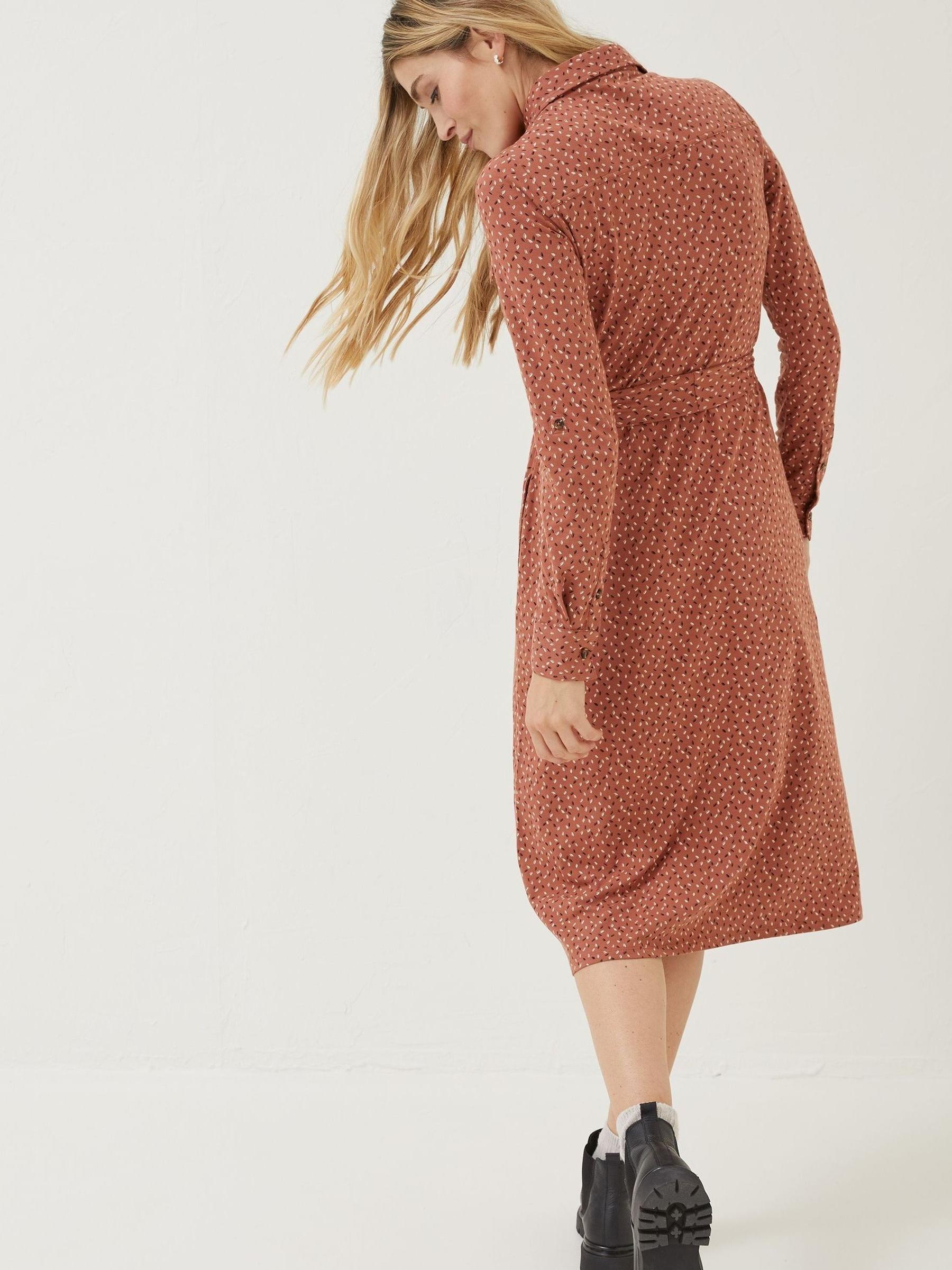 Brown Seed Geo Sarah Jersey Dress - Image 2 of 4