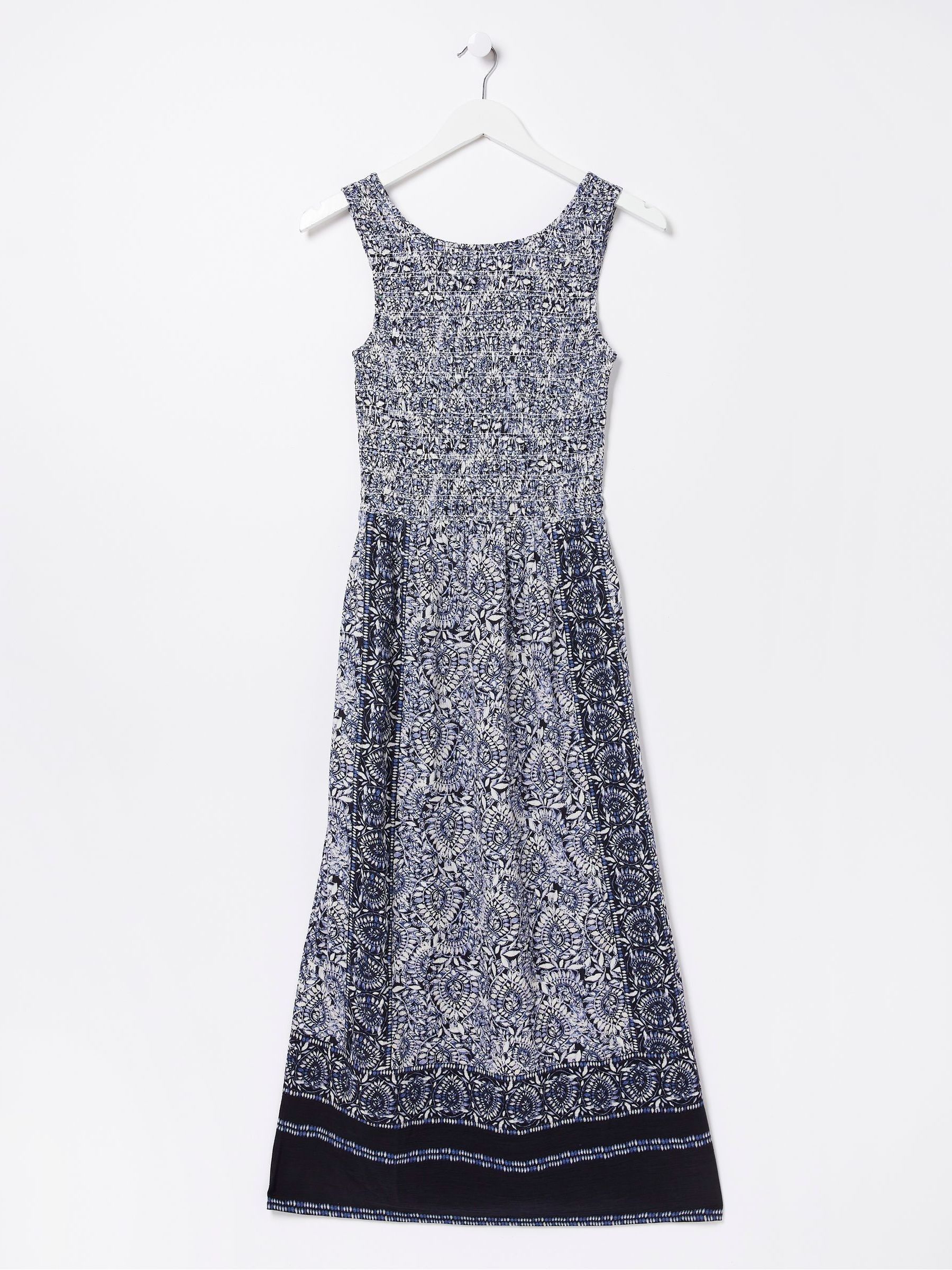 Blue Anna Batik Midi Dress - Image 6 of 6 Blue Anna Batik Midi Dress - Image 6 of 6