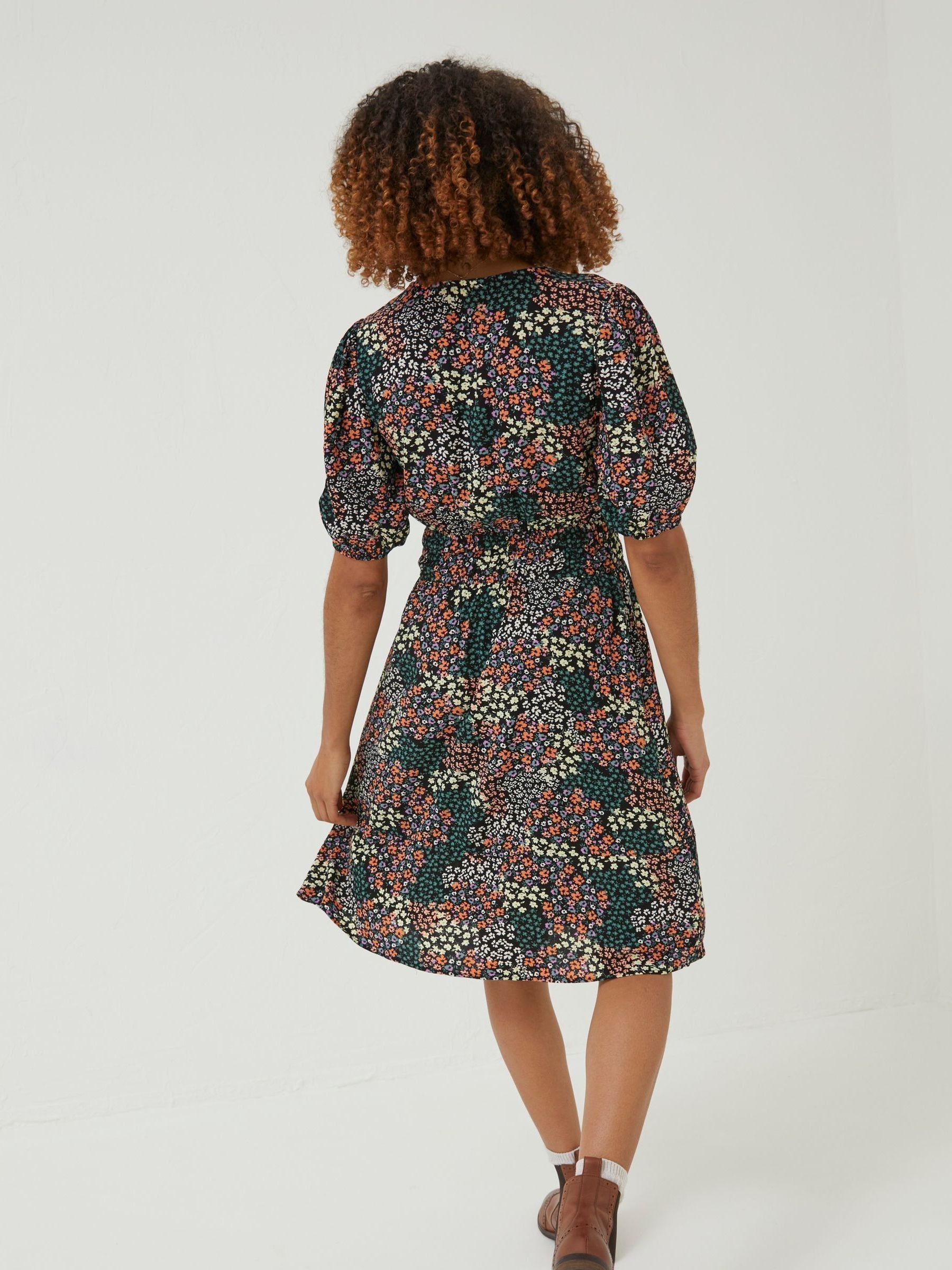 Black Meadow Patchwork Lottie Dress - Image 2 of 4 Black Meadow Patchwork Lottie Dress - Image 2 of 4
