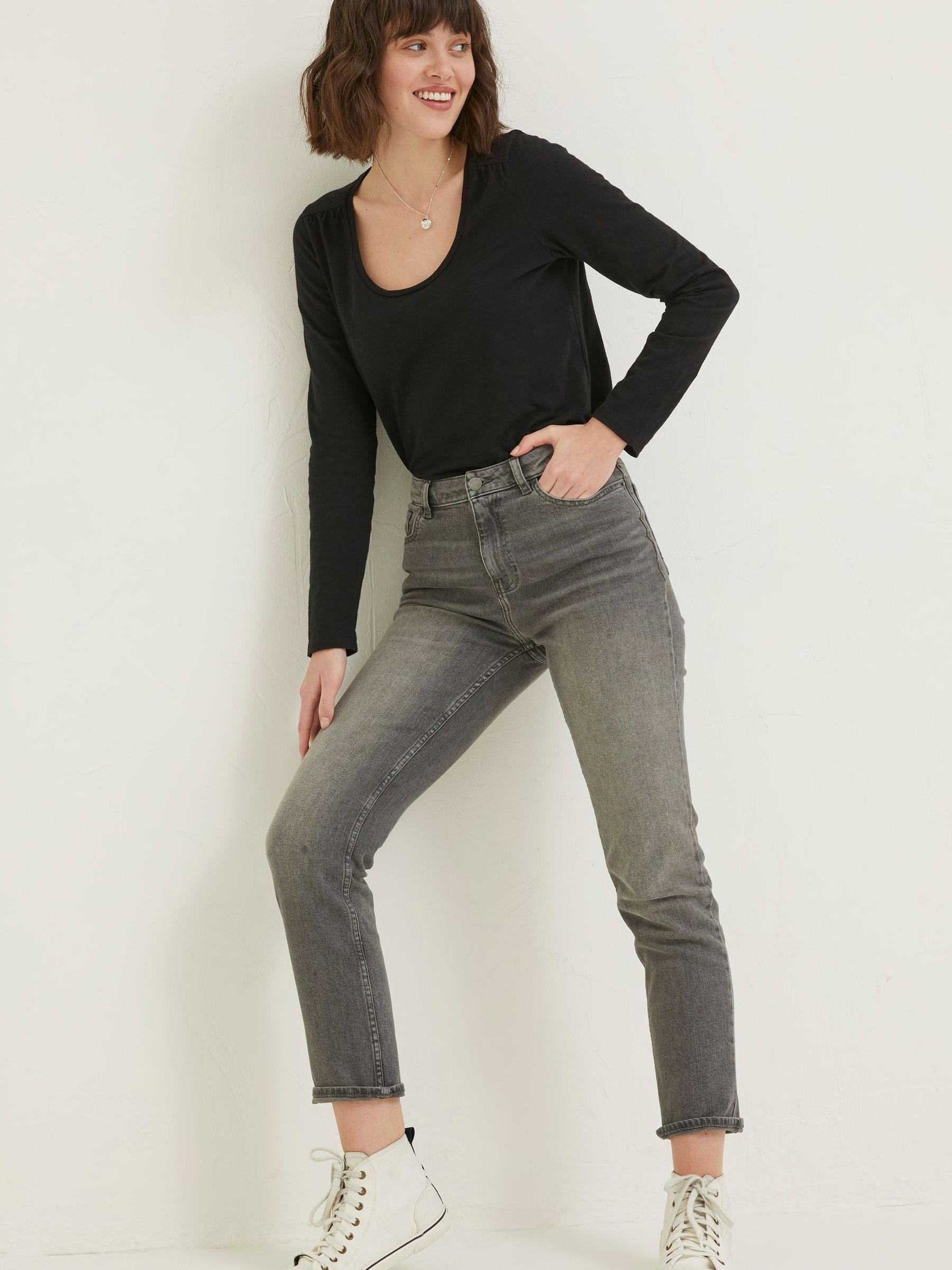 Grey Chesham Girlfriend Jeans - Image 3 of 4